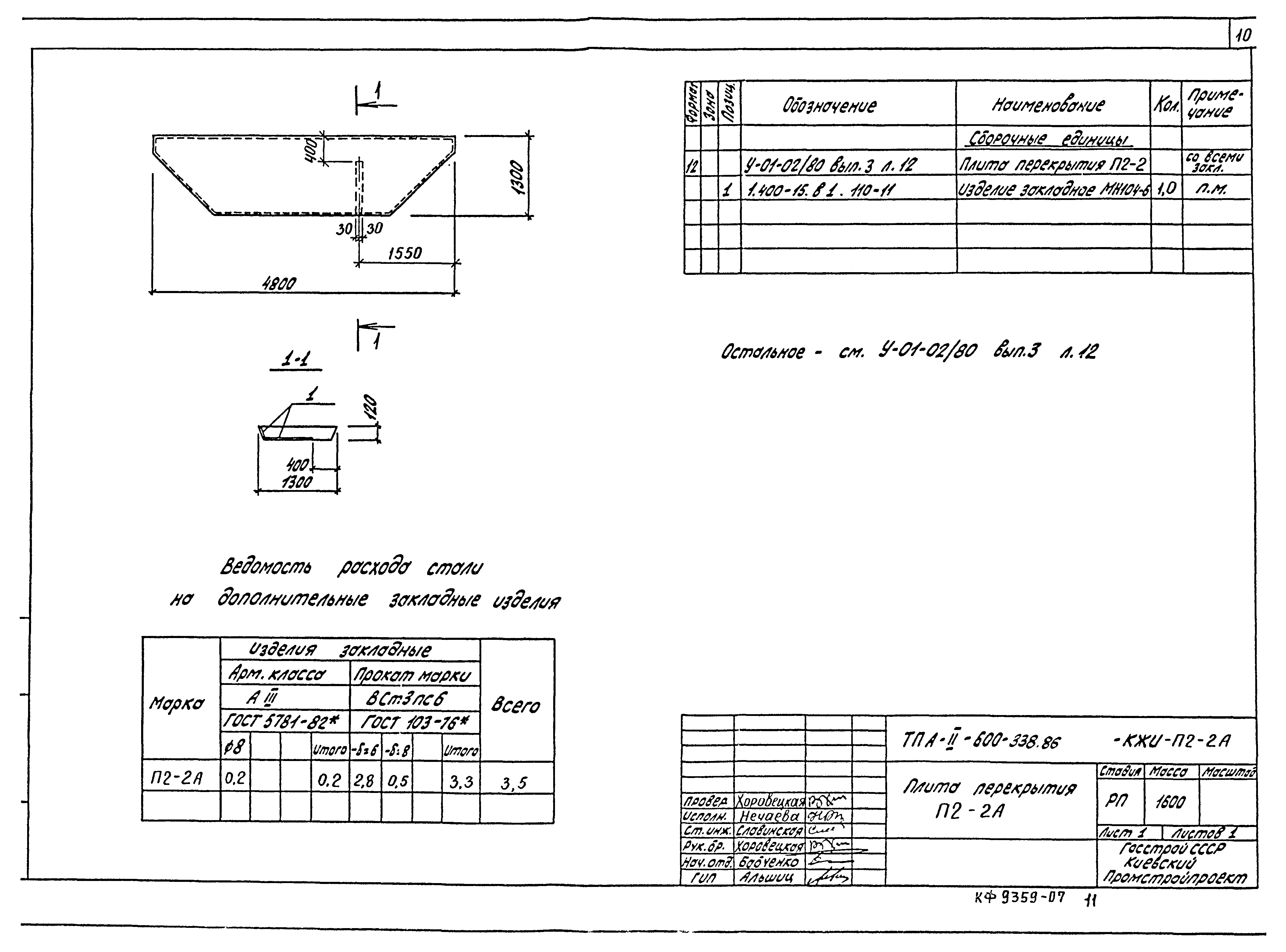 Типовой проект А-II-600-338.86
