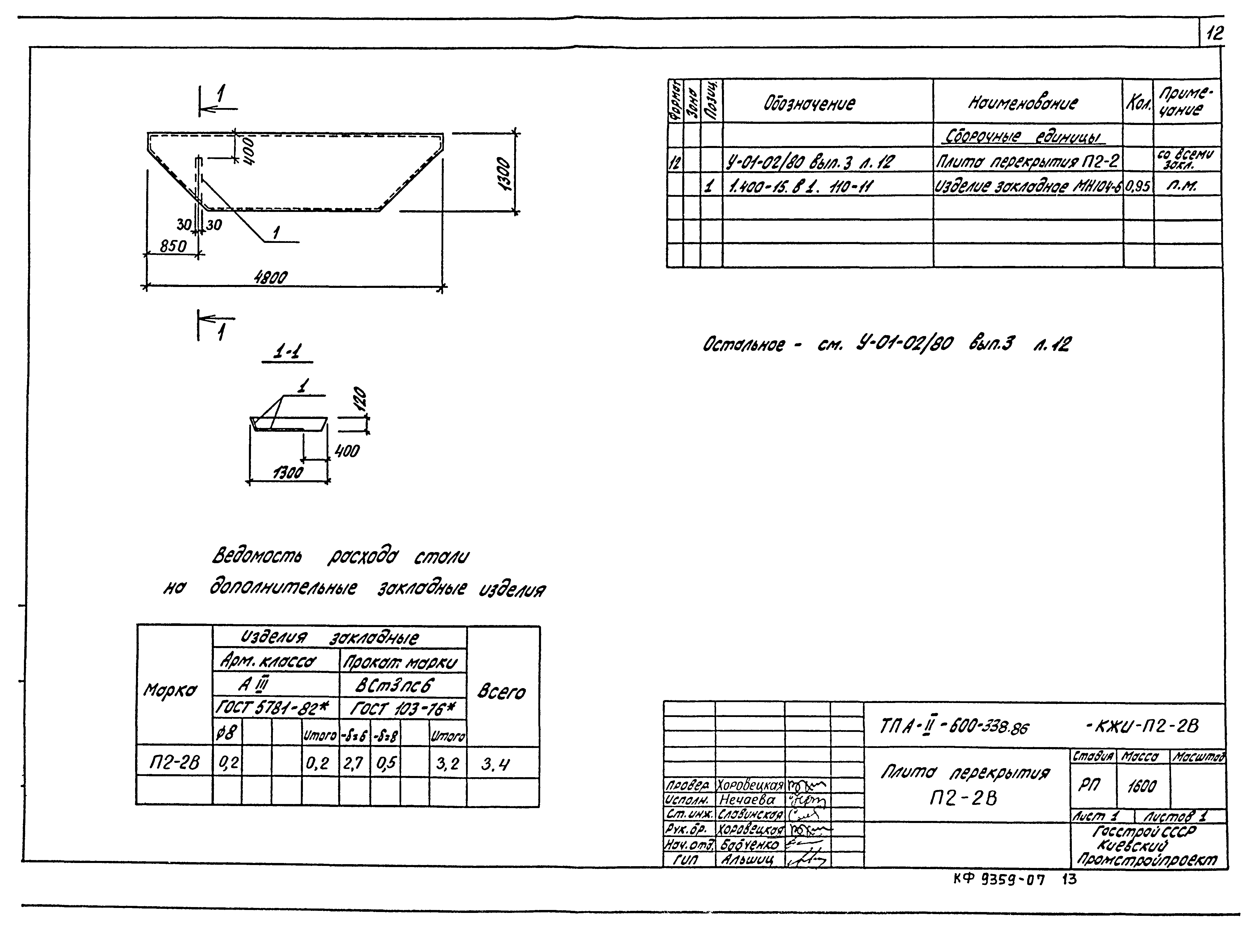 Типовой проект А-II-600-338.86
