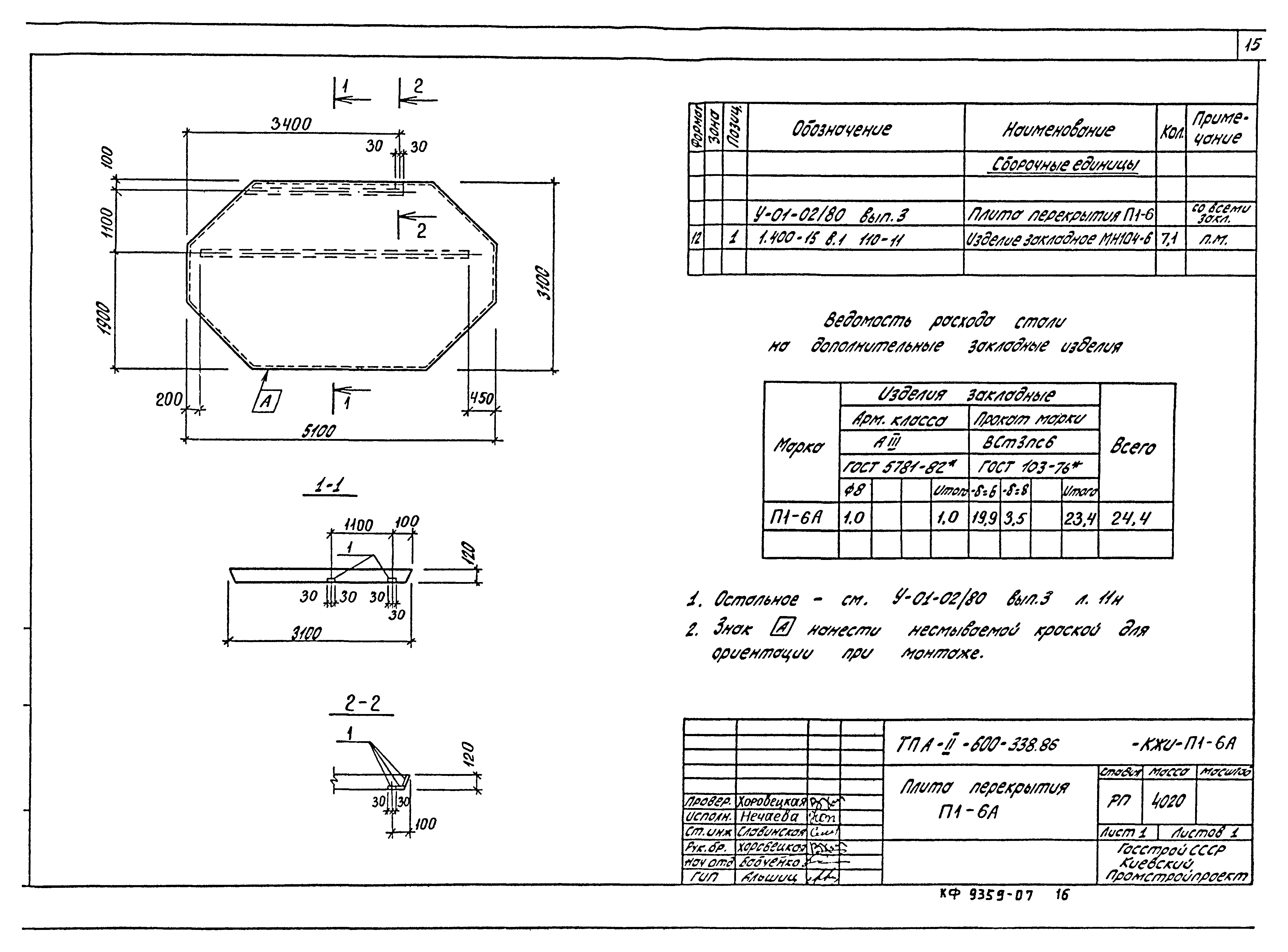 Типовой проект А-II-600-338.86