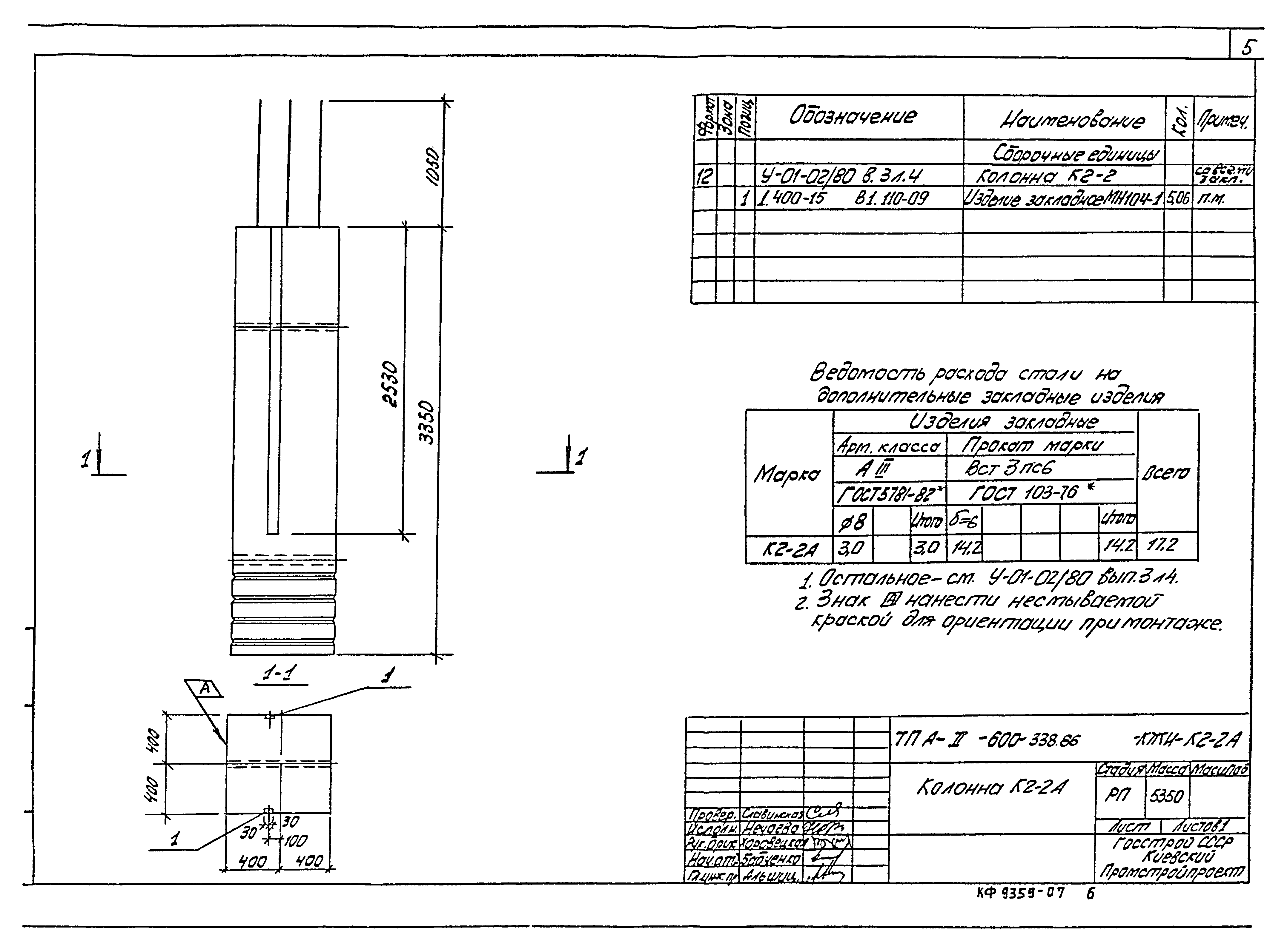 Типовой проект А-II-600-338.86