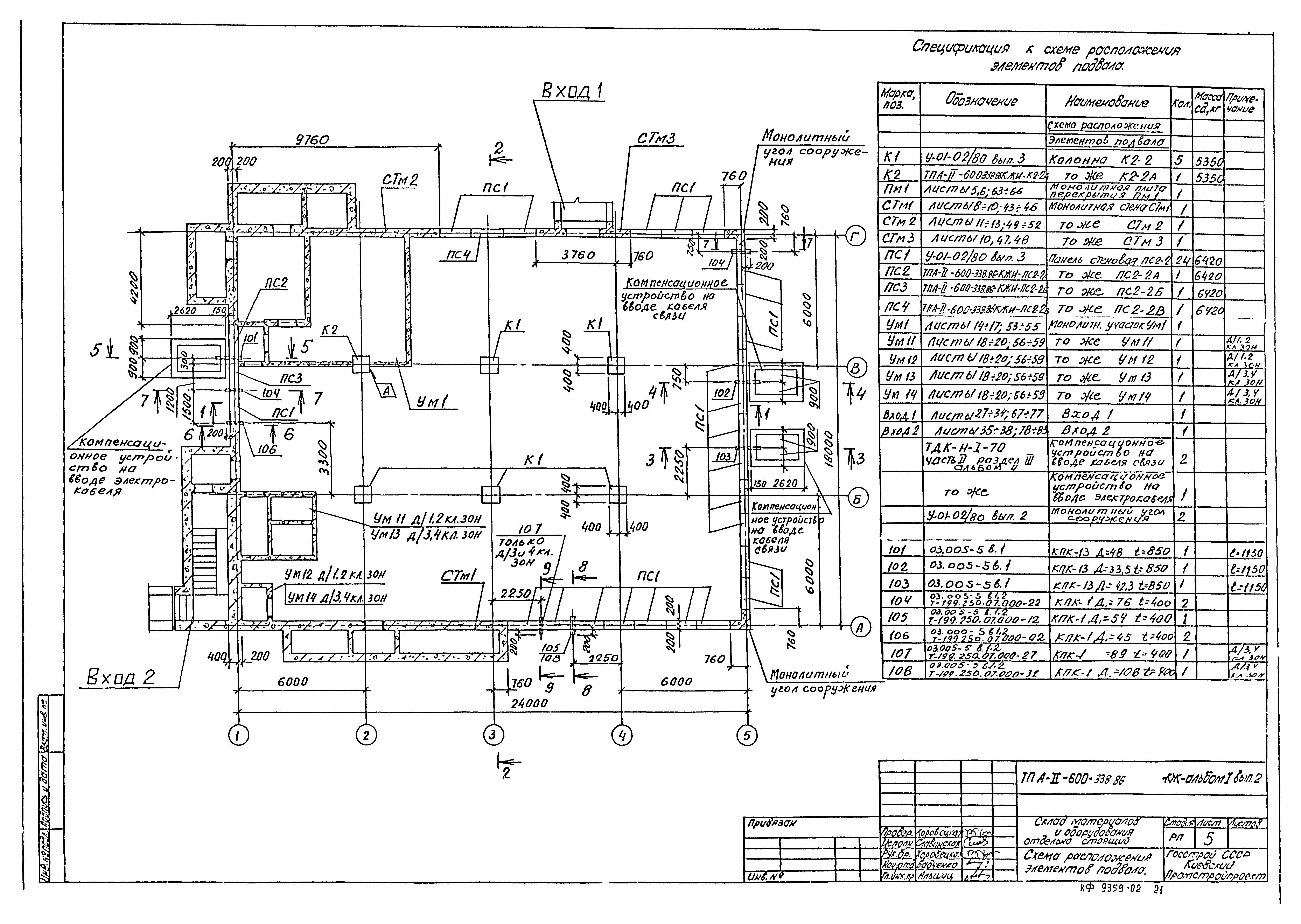 Типовой проект А-II-600-338.86