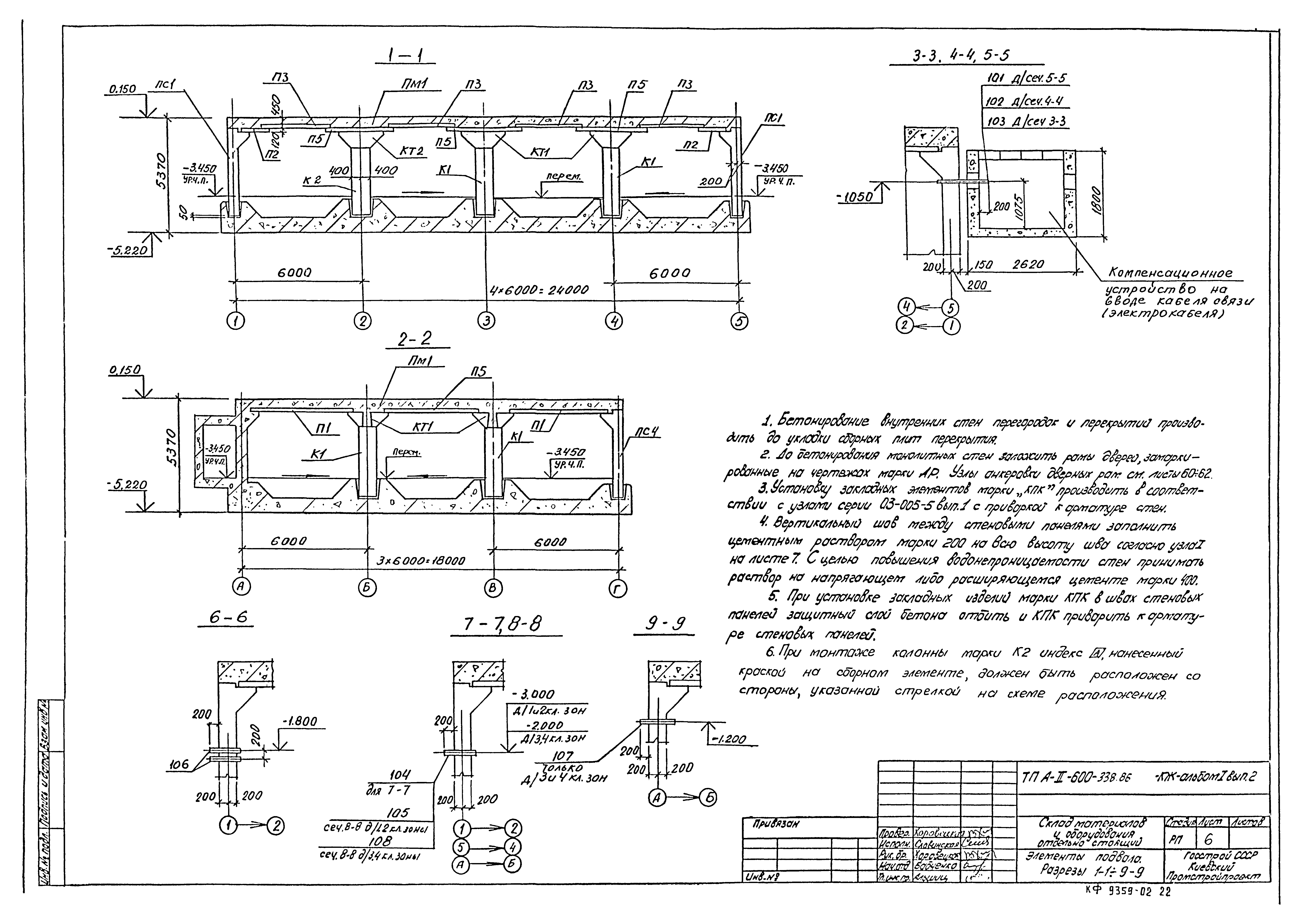 Типовой проект А-II-600-338.86