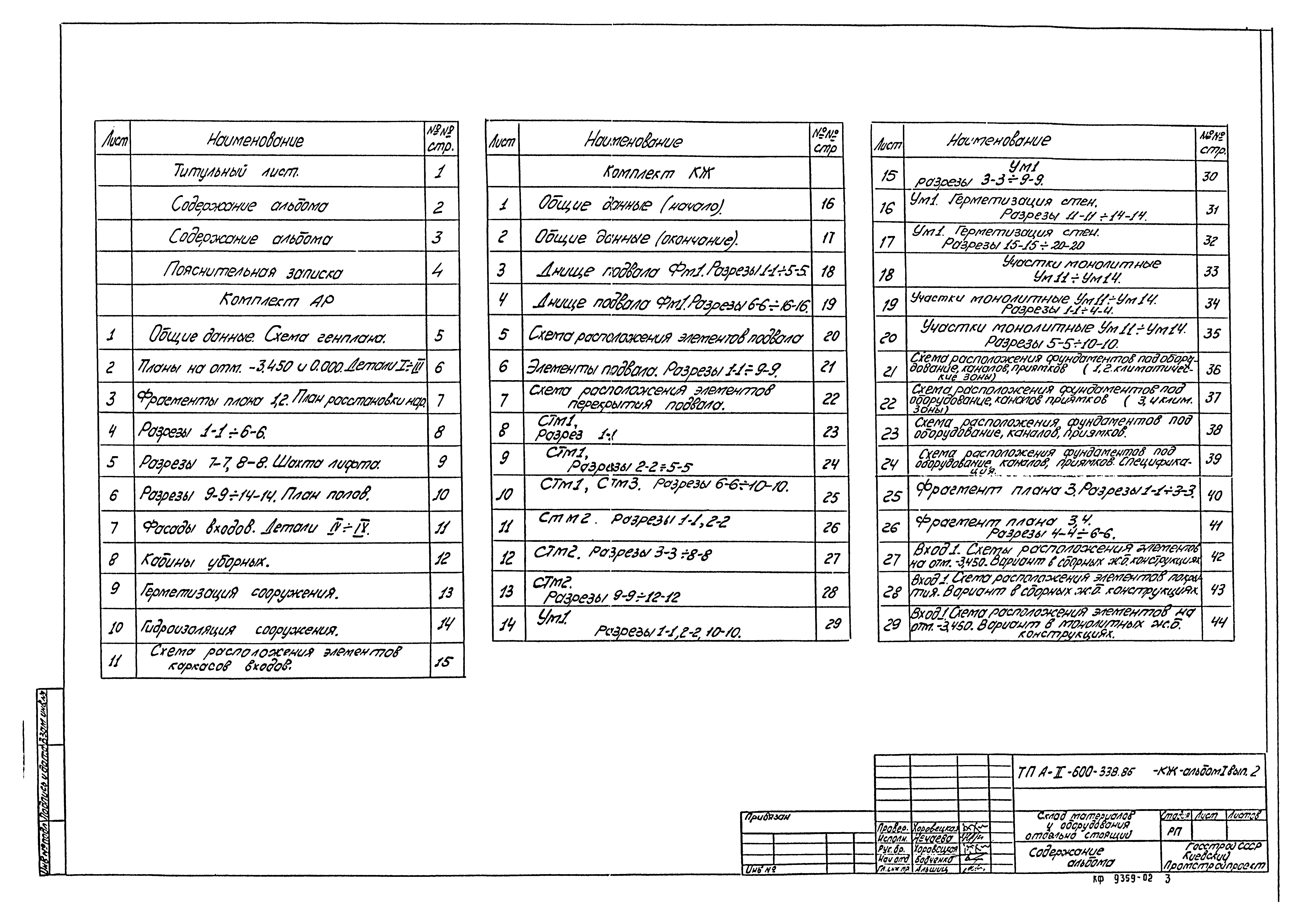 Типовой проект А-II-600-338.86