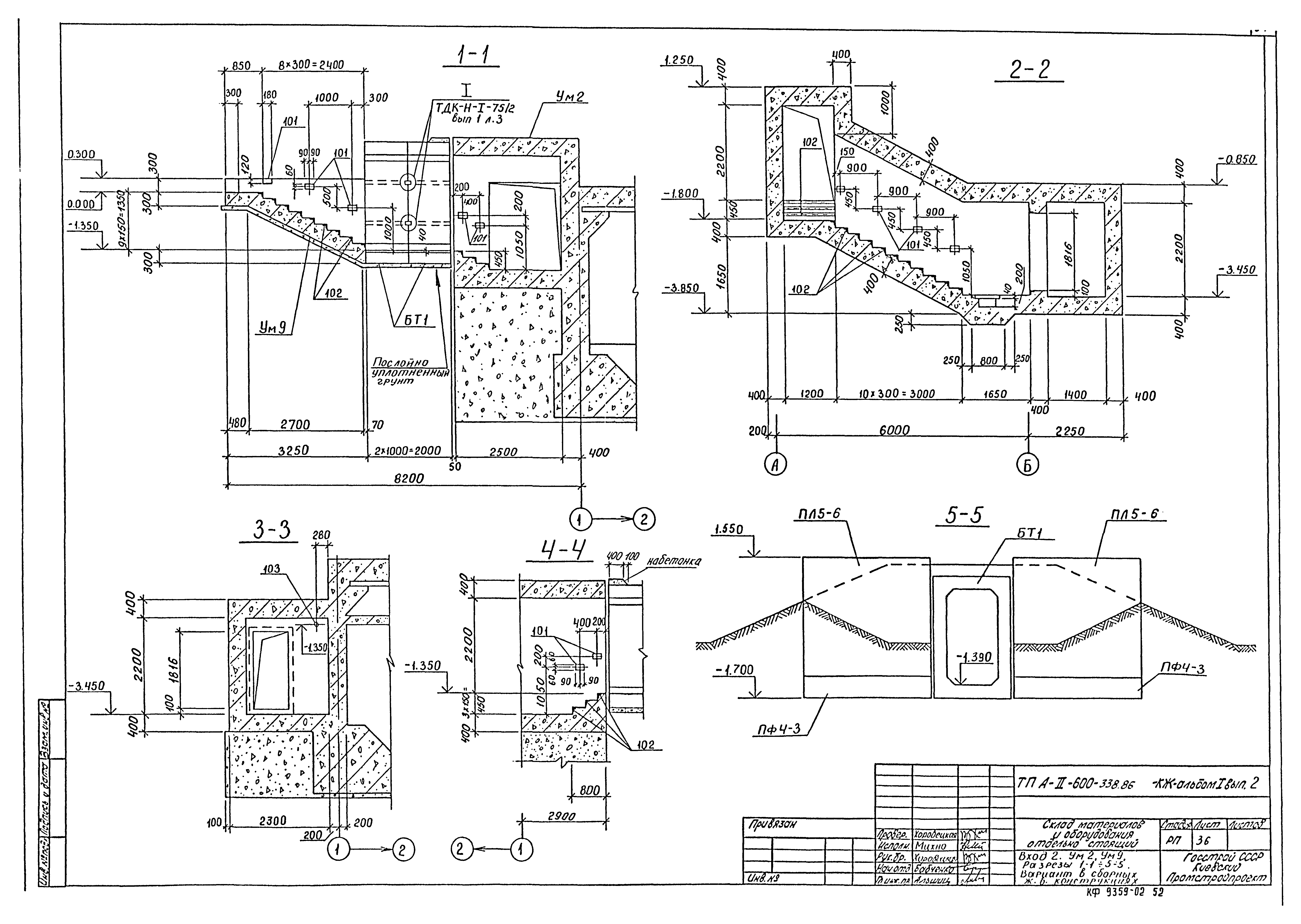 Типовой проект А-II-600-338.86