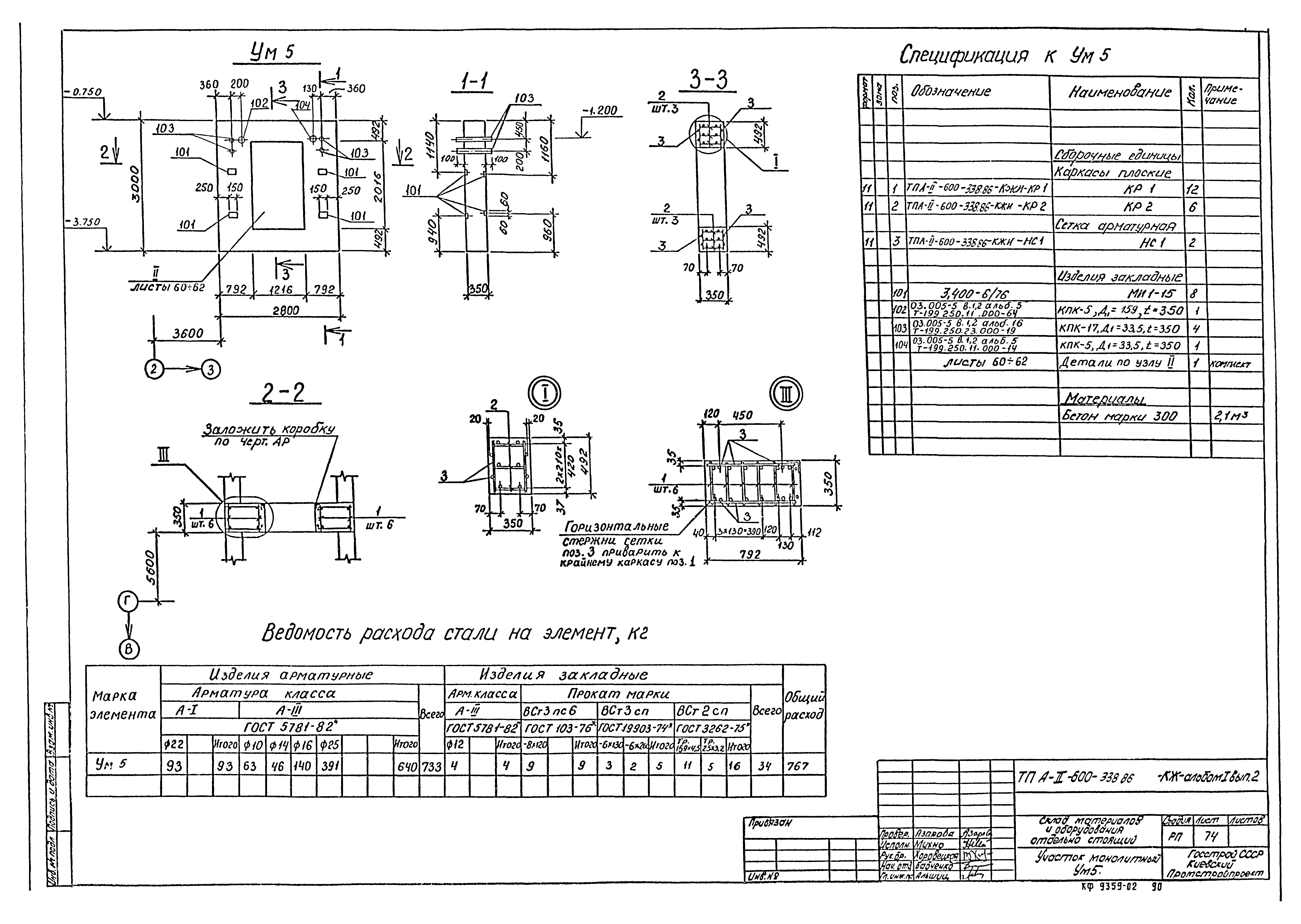 Типовой проект А-II-600-338.86
