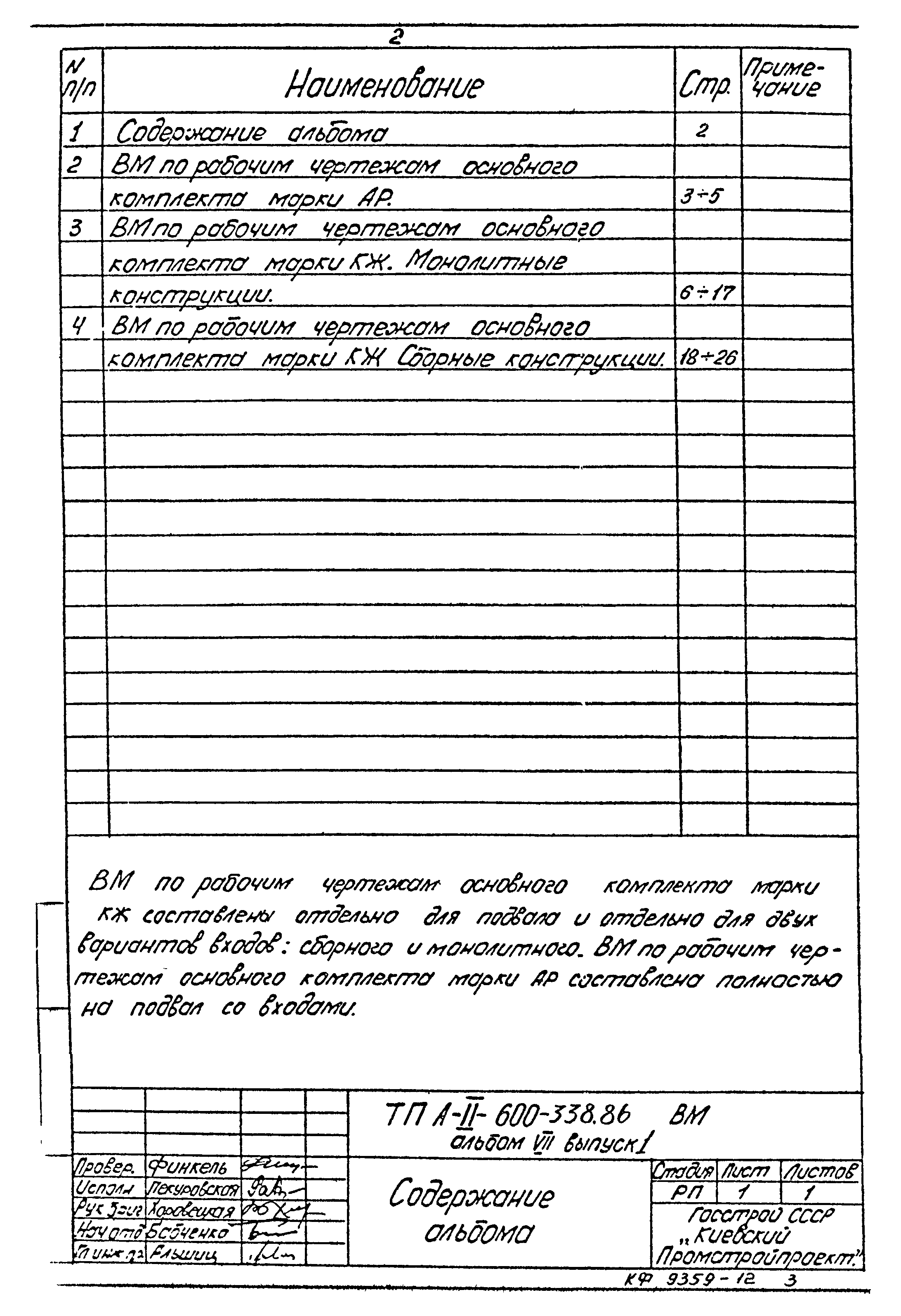 Типовой проект А-II-600-338.86