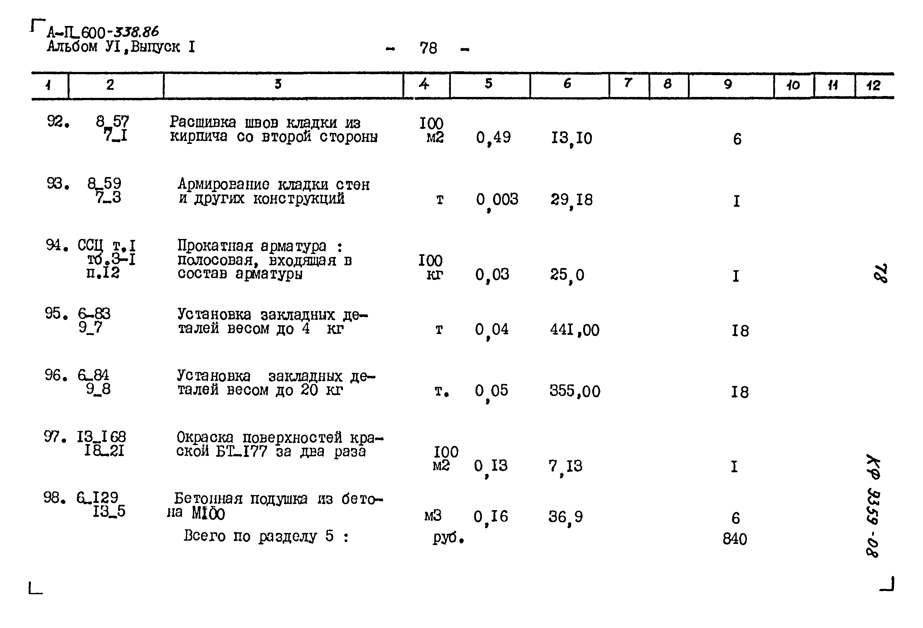 Типовой проект А-II-600-338.86