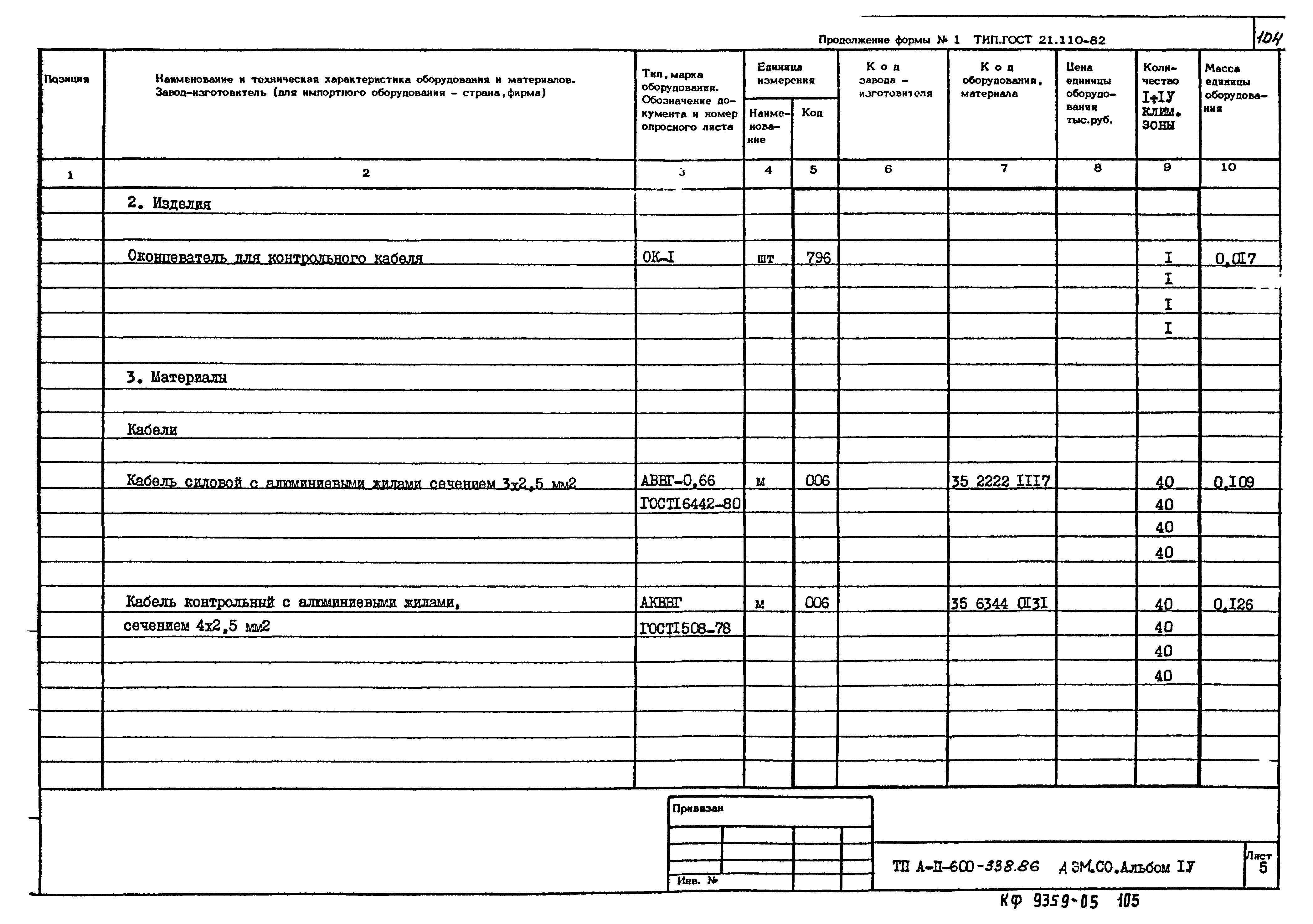 Типовой проект А-II-600-338.86