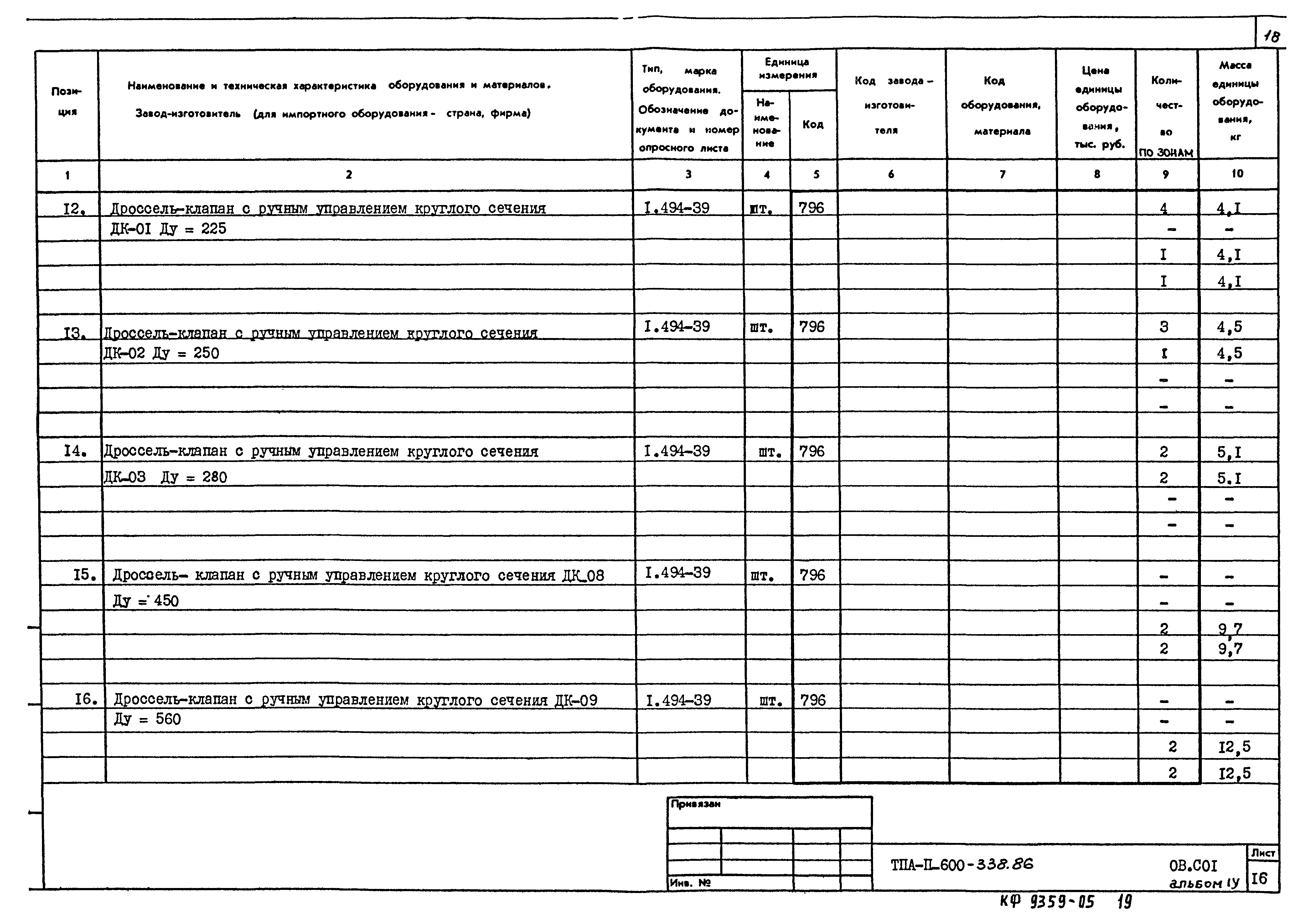 Типовой проект А-II-600-338.86