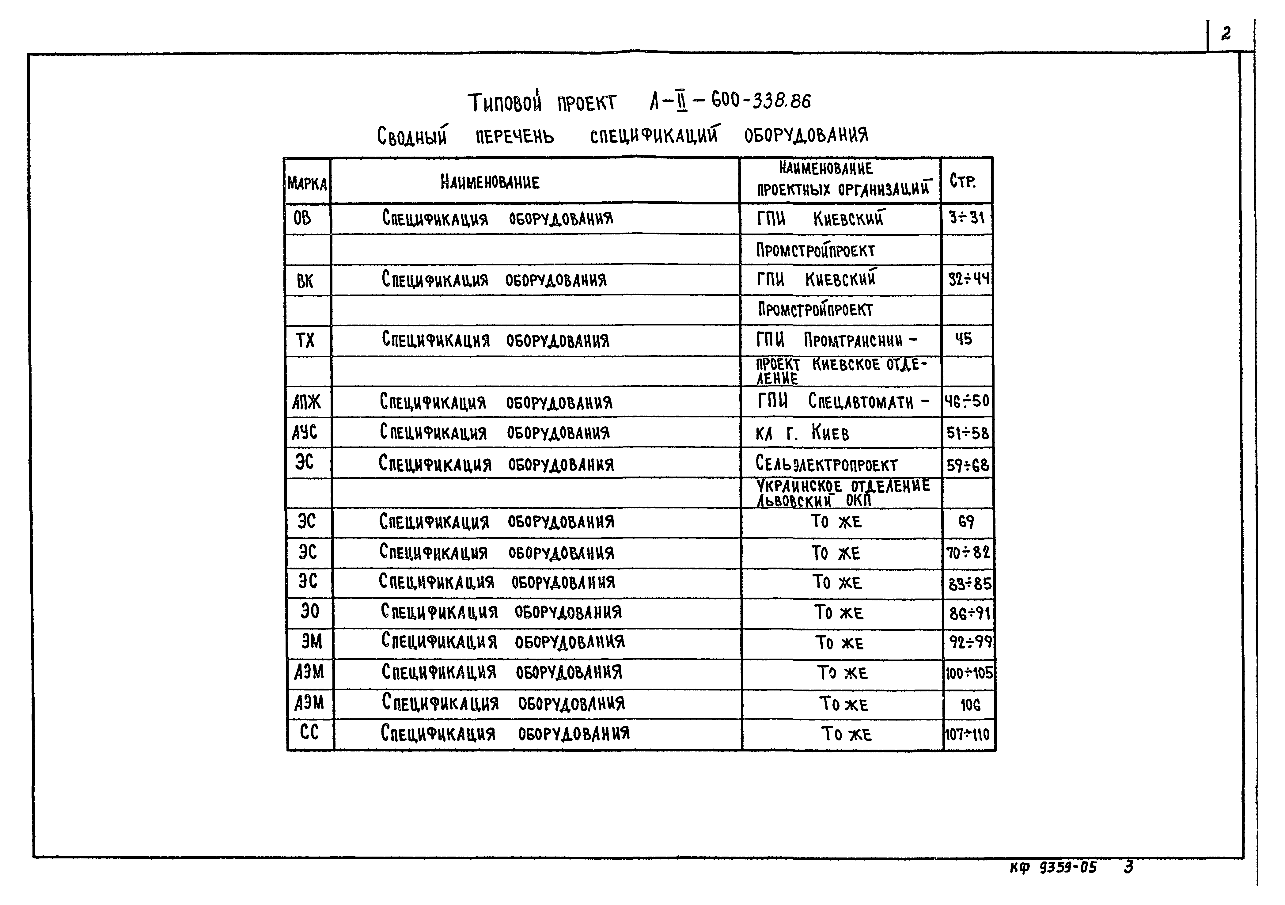 Типовой проект А-II-600-338.86