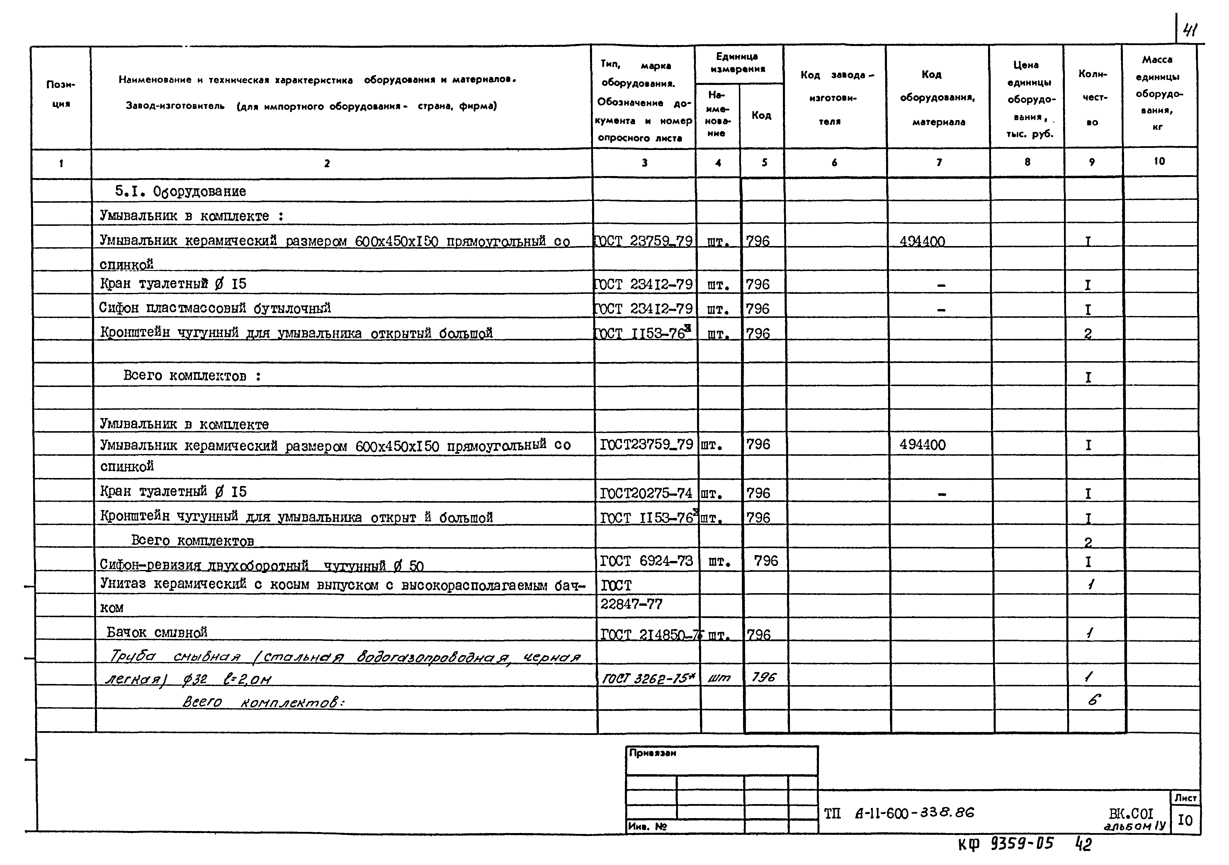 Типовой проект А-II-600-338.86