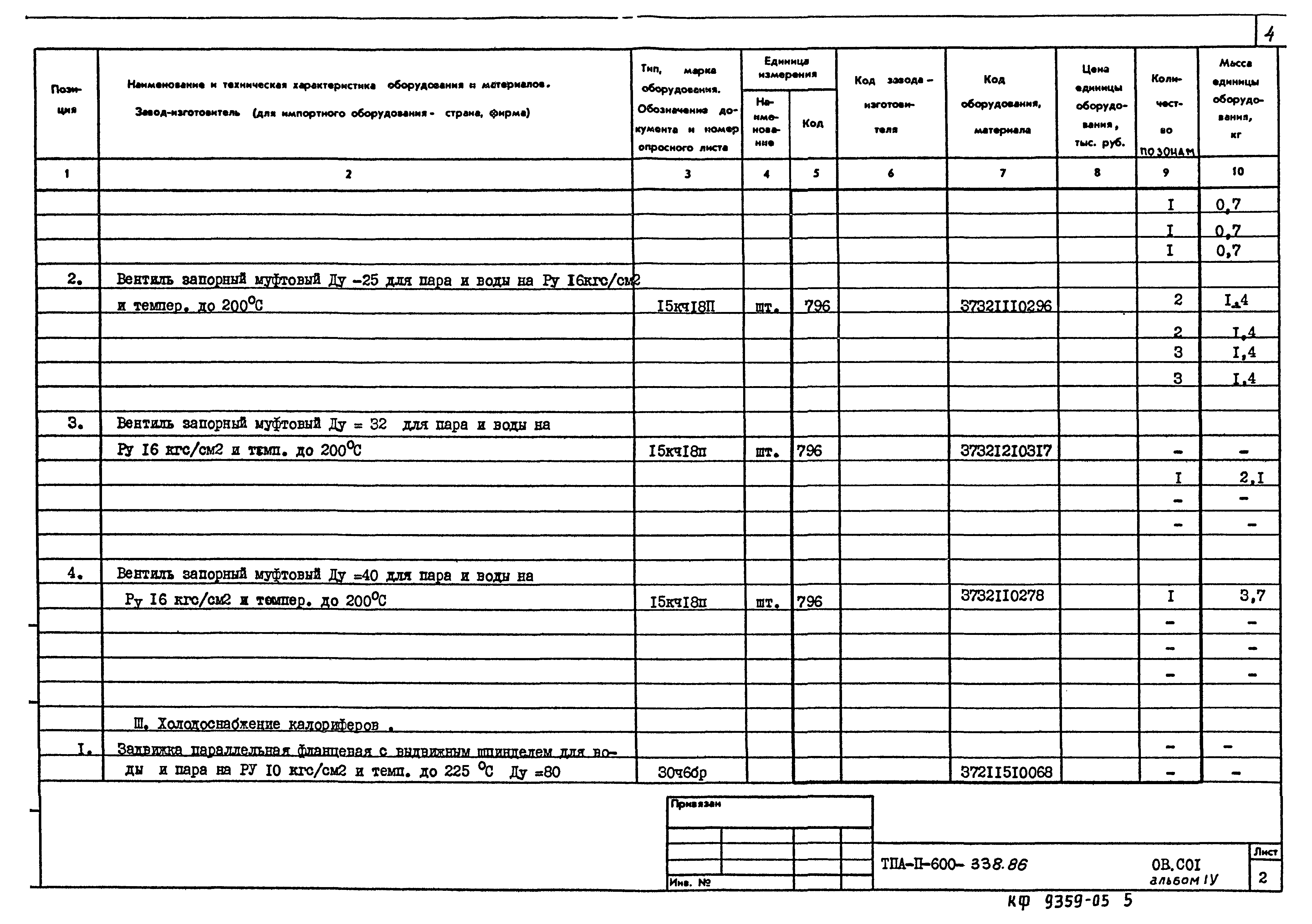 Типовой проект А-II-600-338.86
