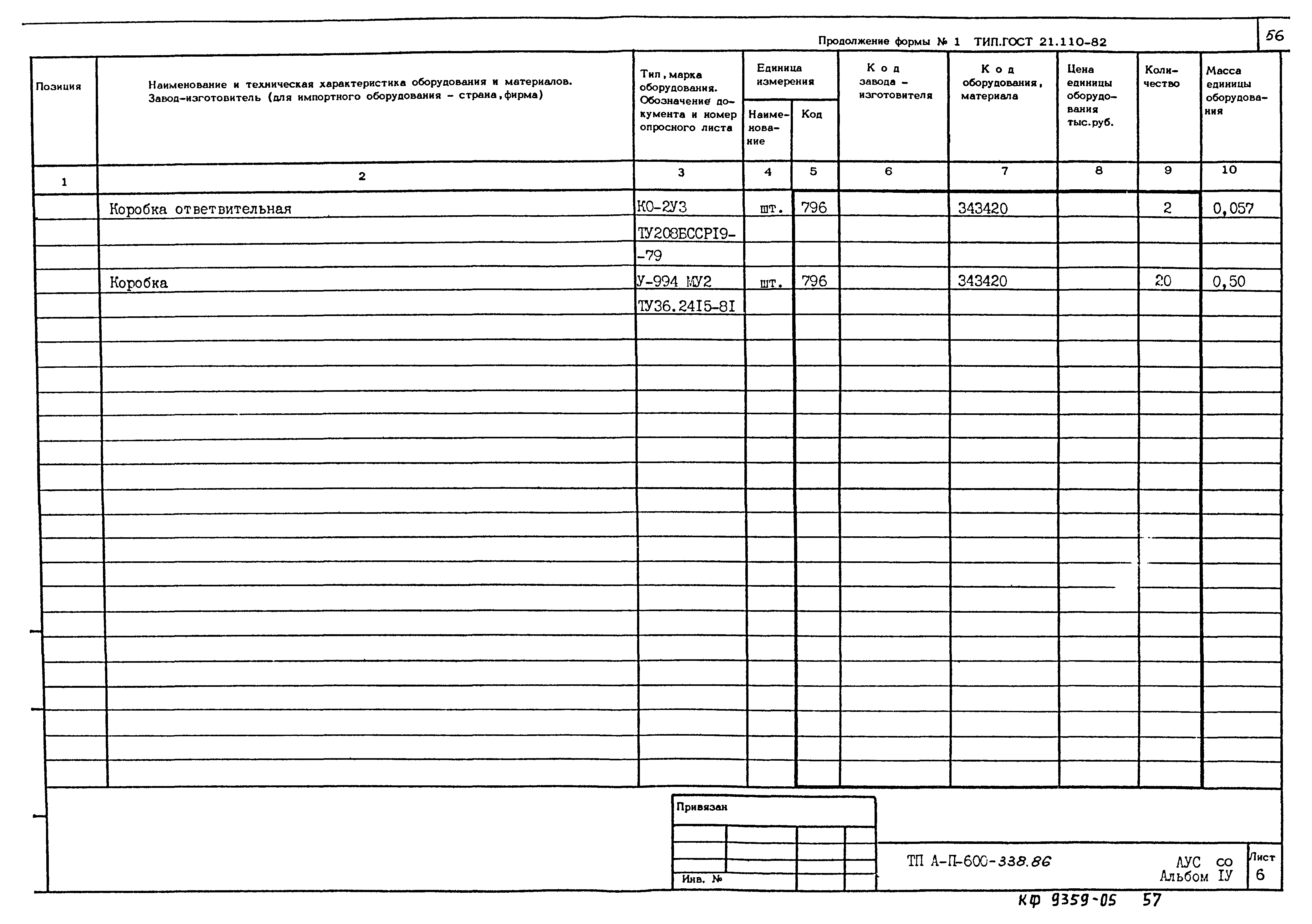 Типовой проект А-II-600-338.86