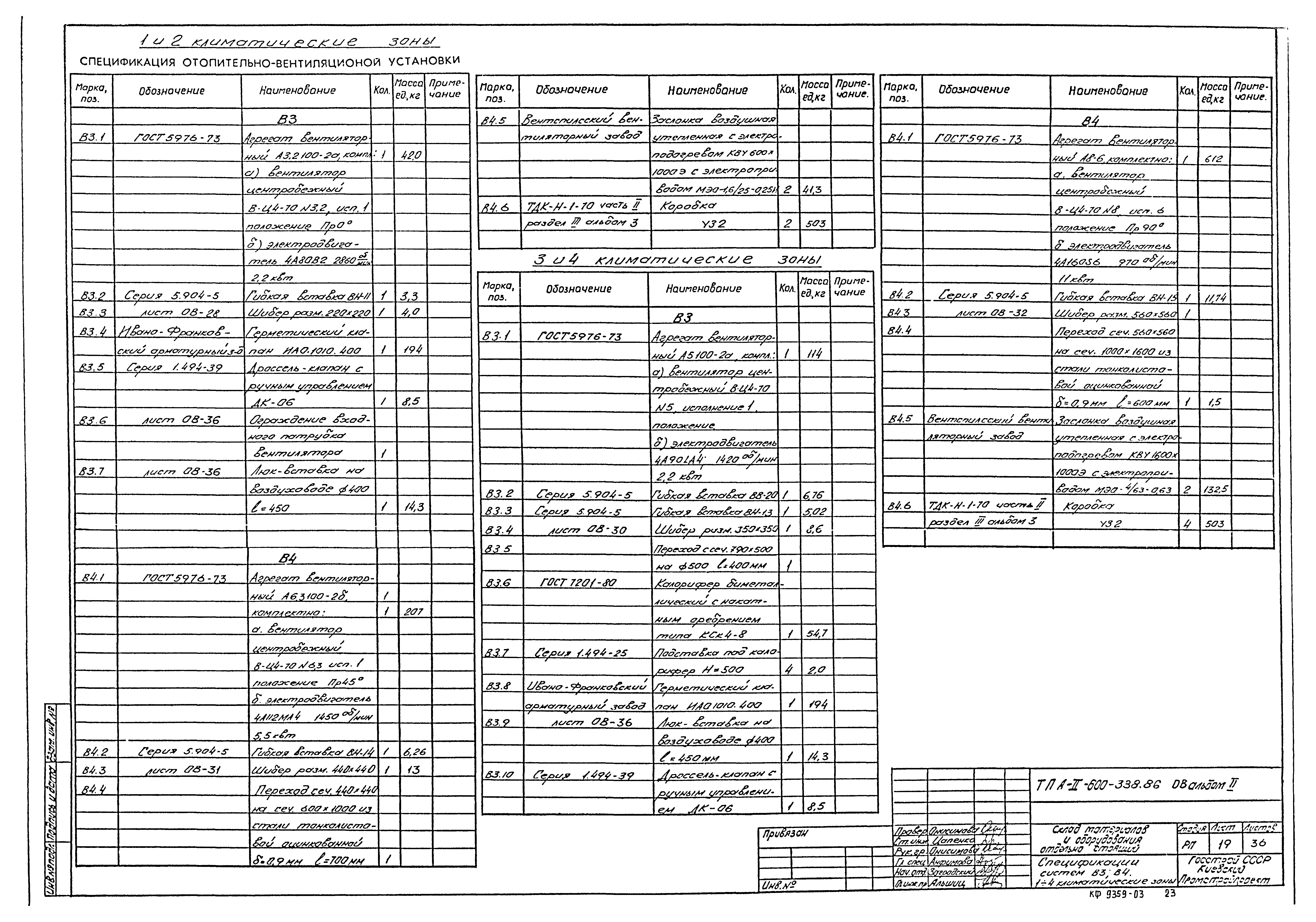 Типовой проект А-II-600-338.86