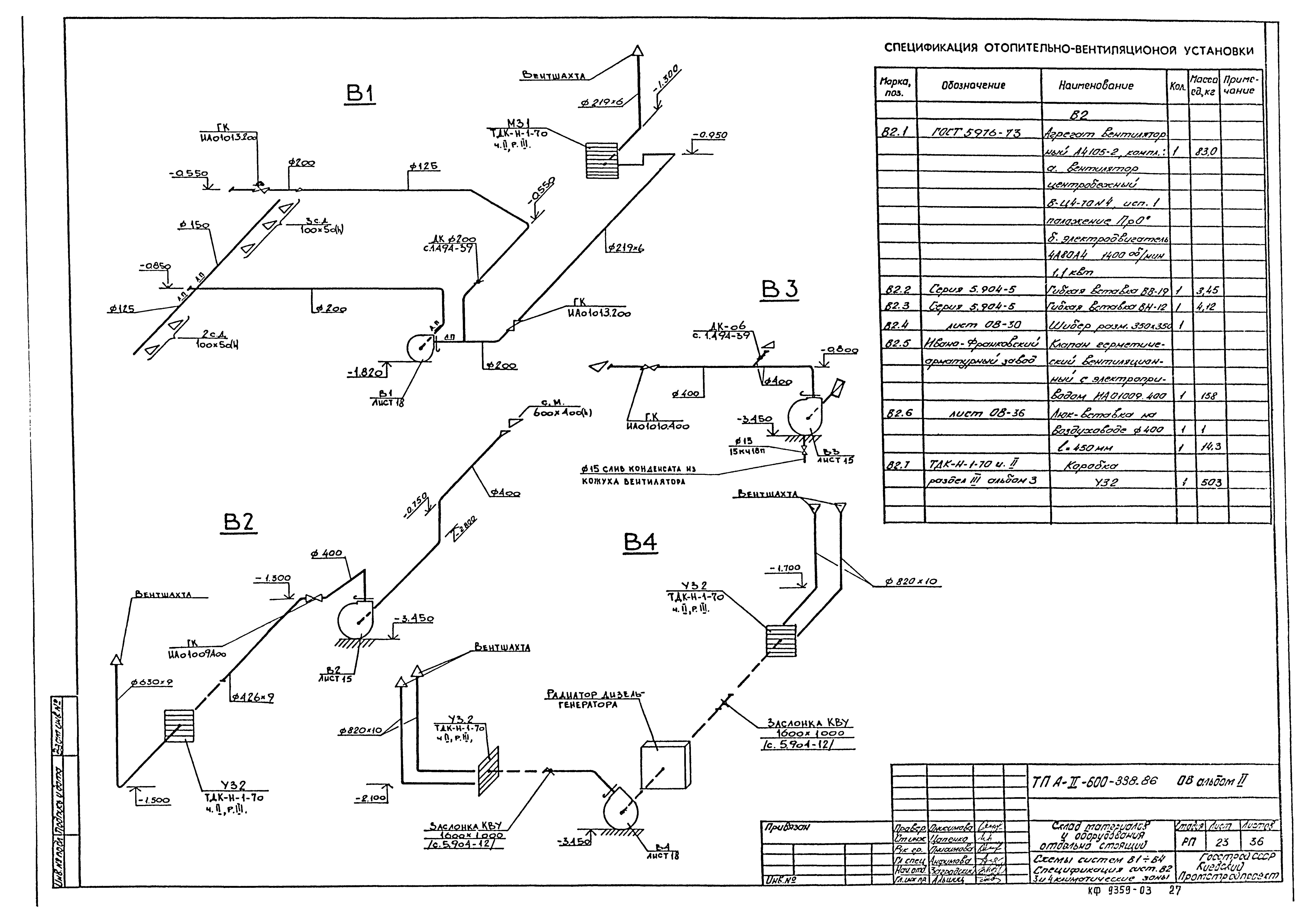 Типовой проект А-II-600-338.86