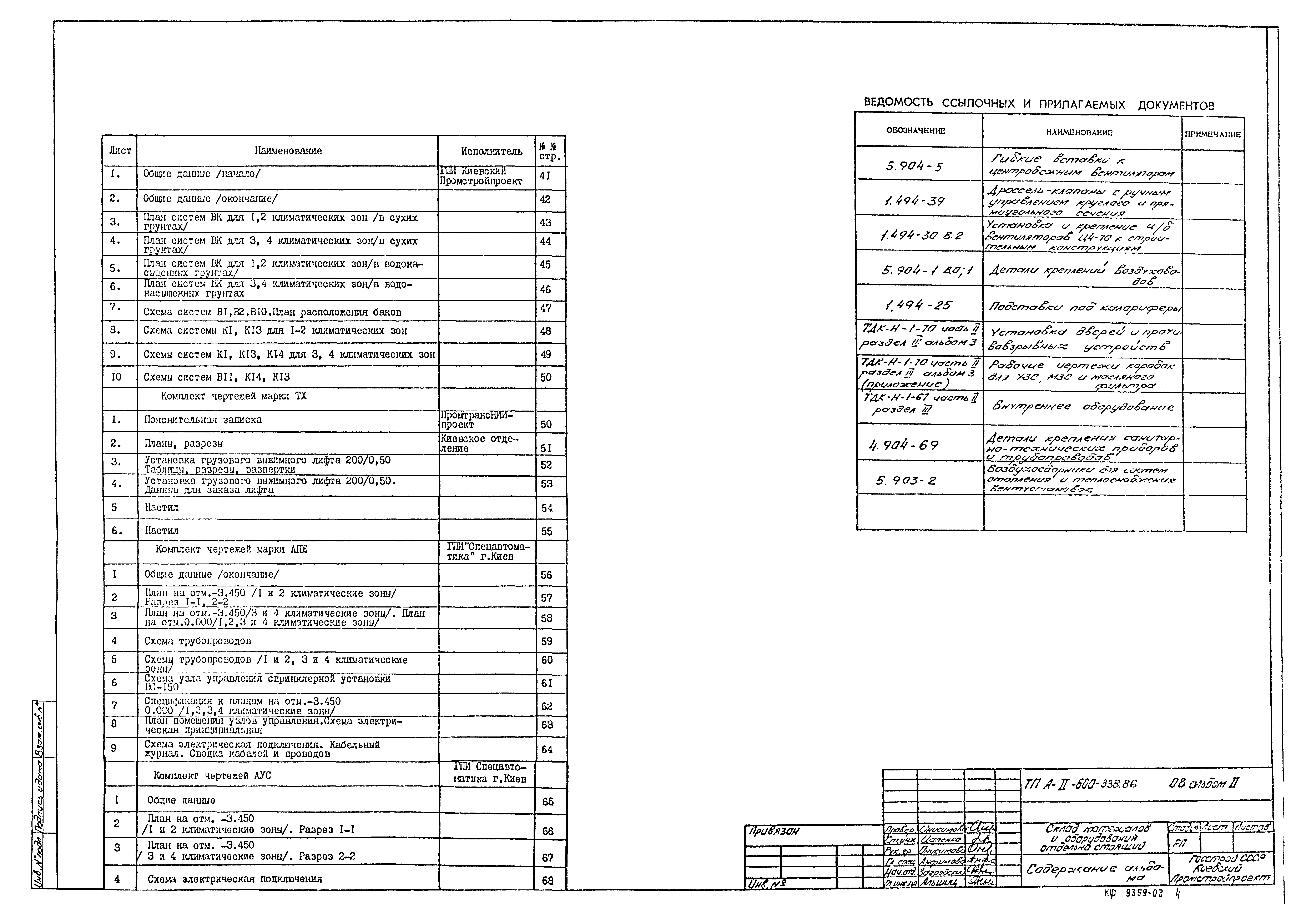 Типовой проект А-II-600-338.86