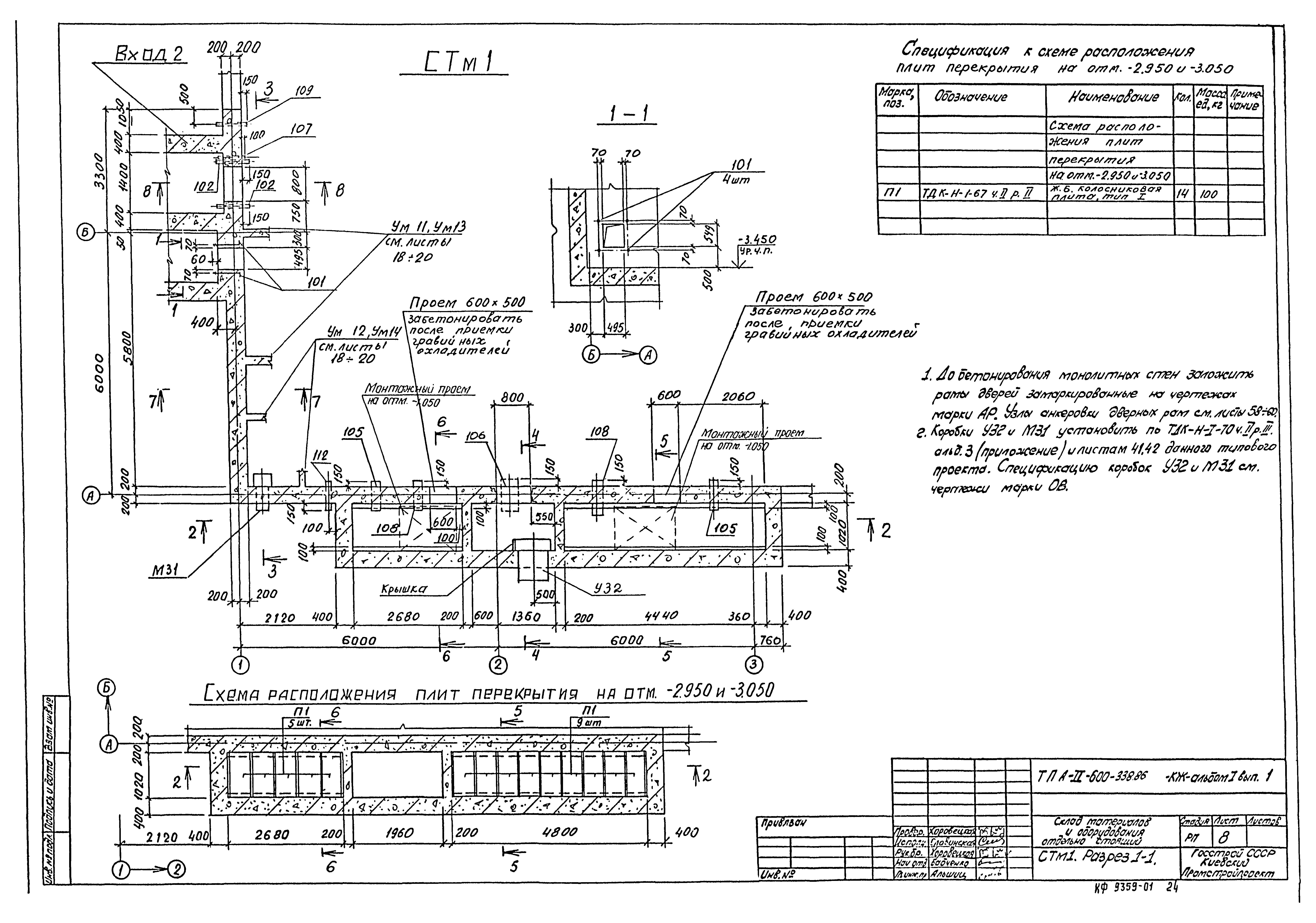 Типовой проект А-II-600-338.86