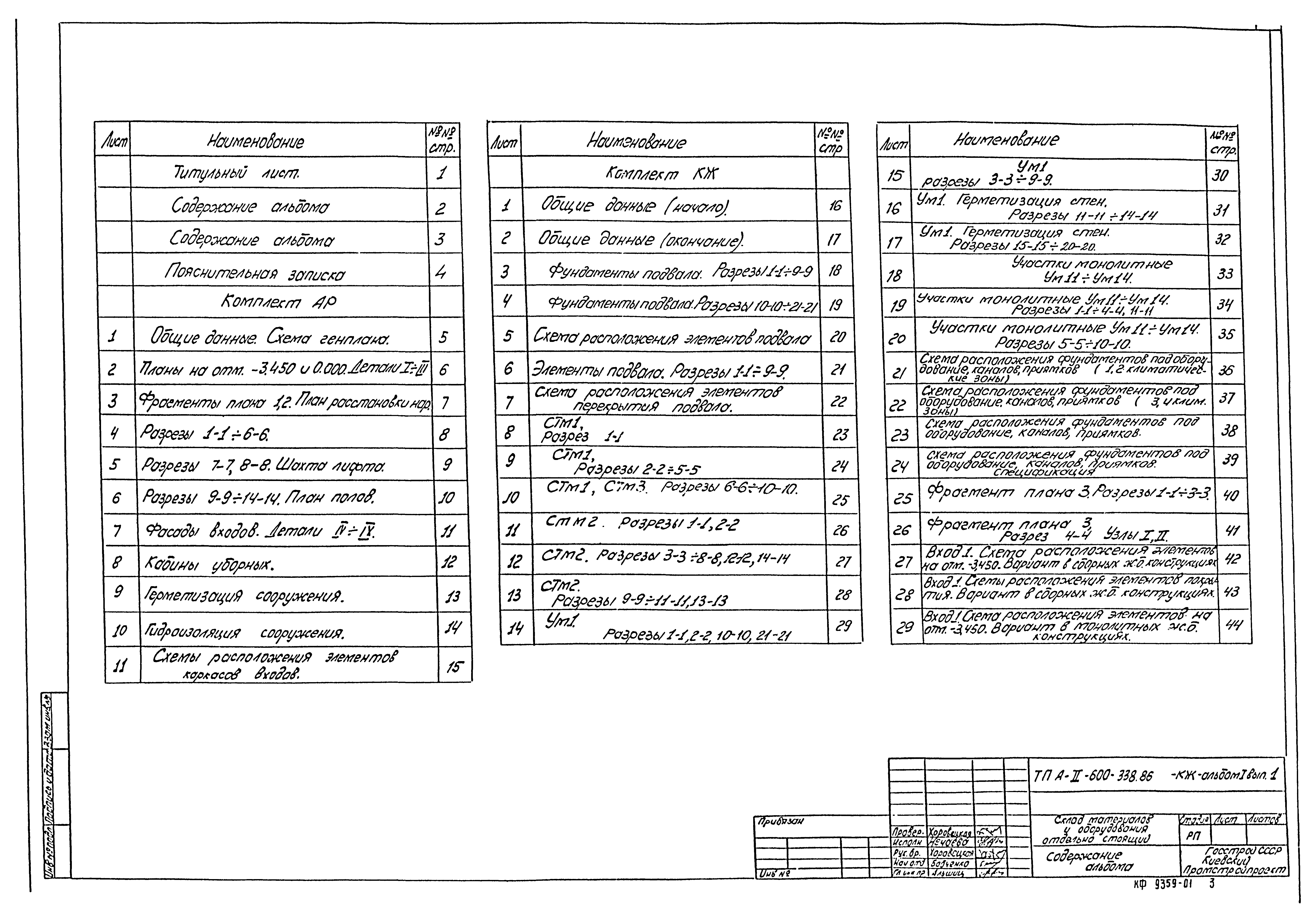 Типовой проект А-II-600-338.86