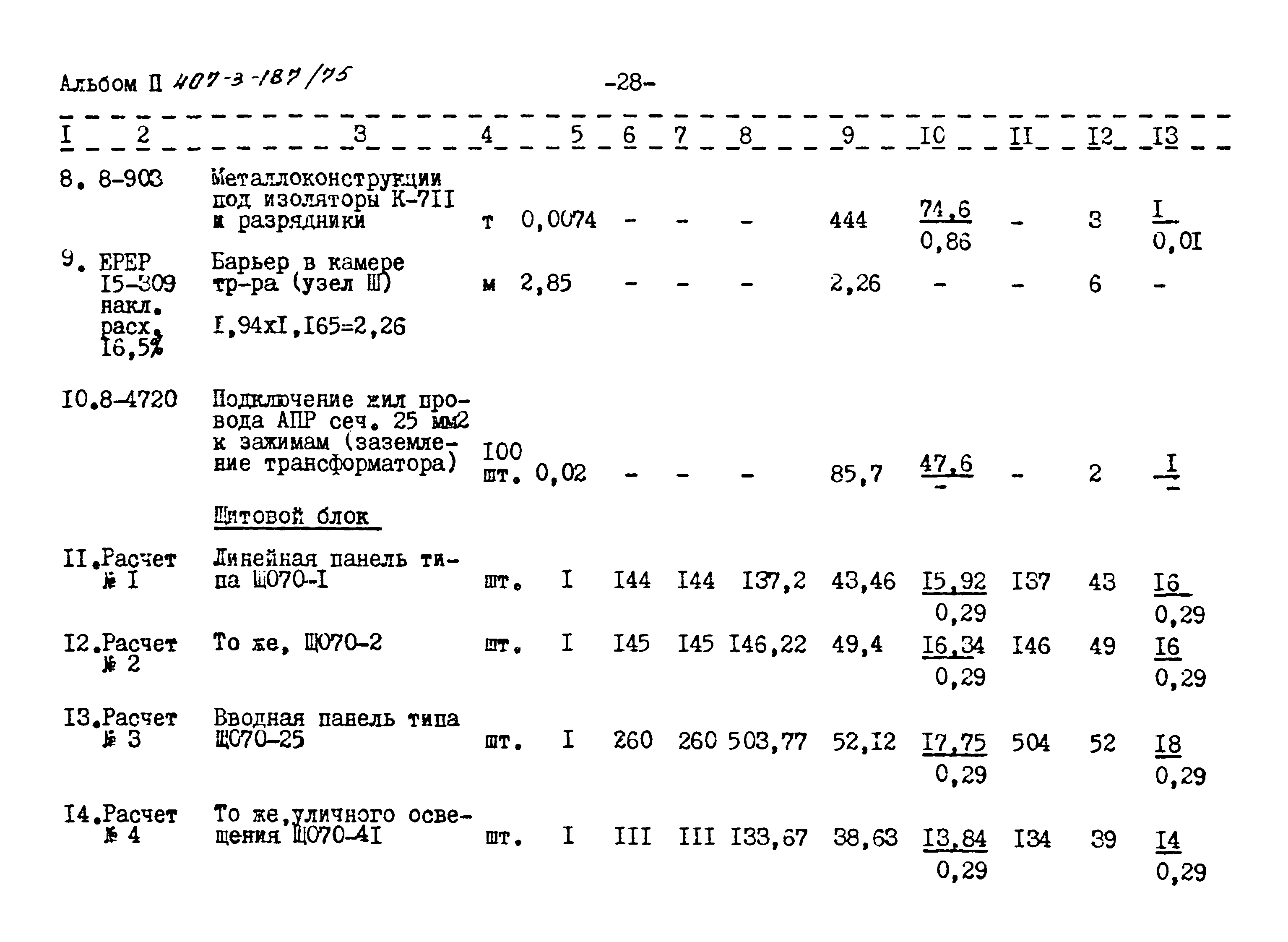 Типовой проект 407-3-187/75