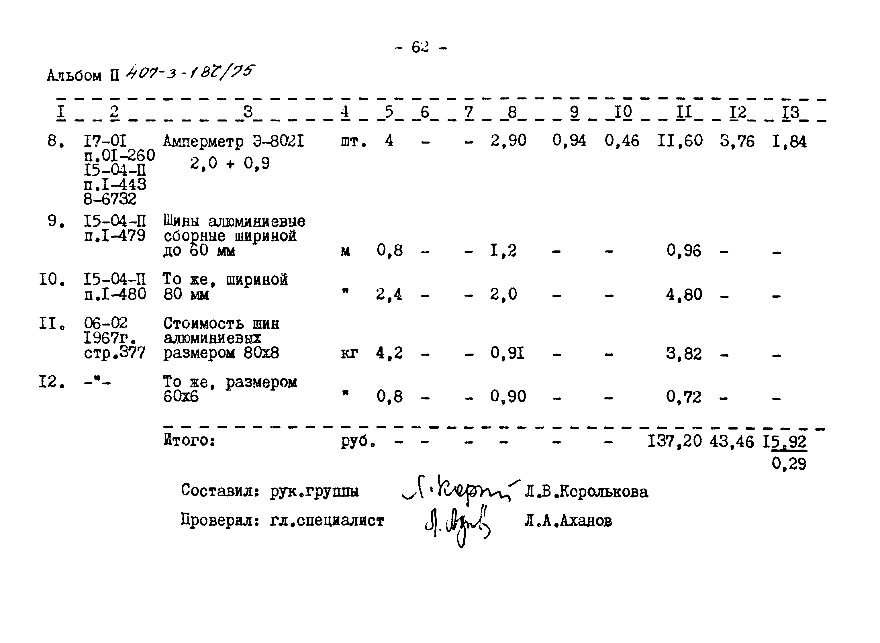 Типовой проект 407-3-187/75