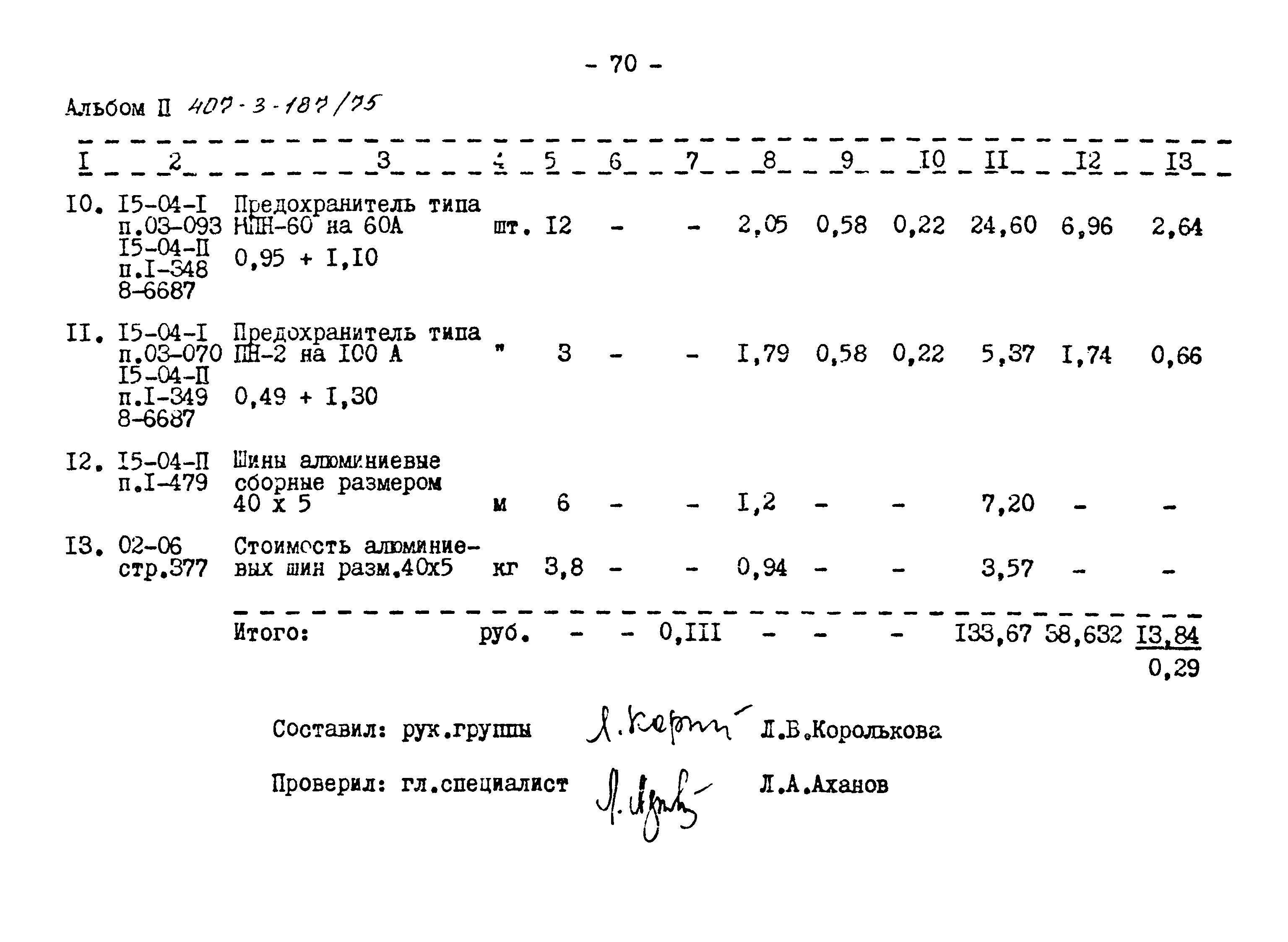 Типовой проект 407-3-187/75