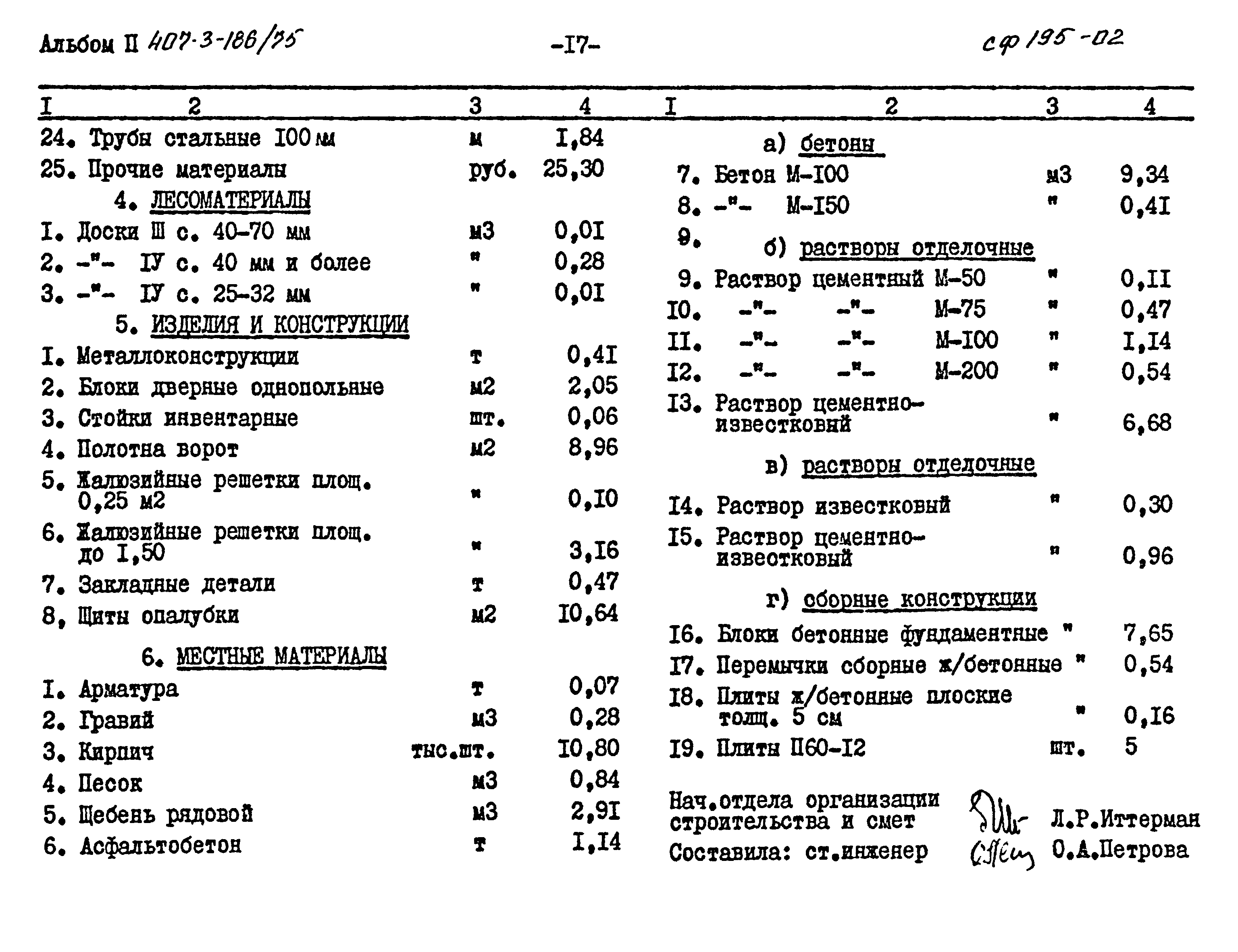 Типовой проект 407-3-186/75