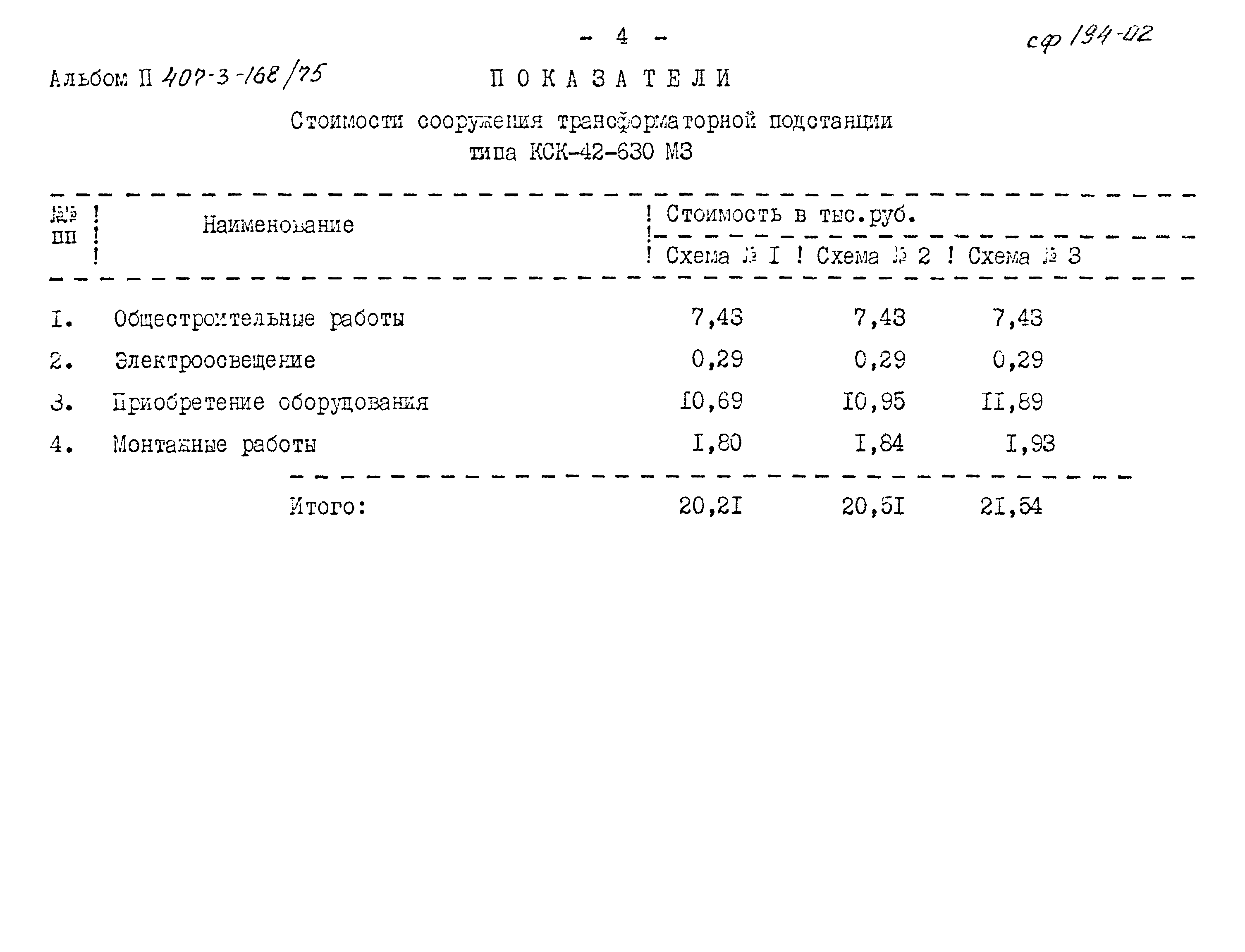 Типовой проект 407-3-168/75