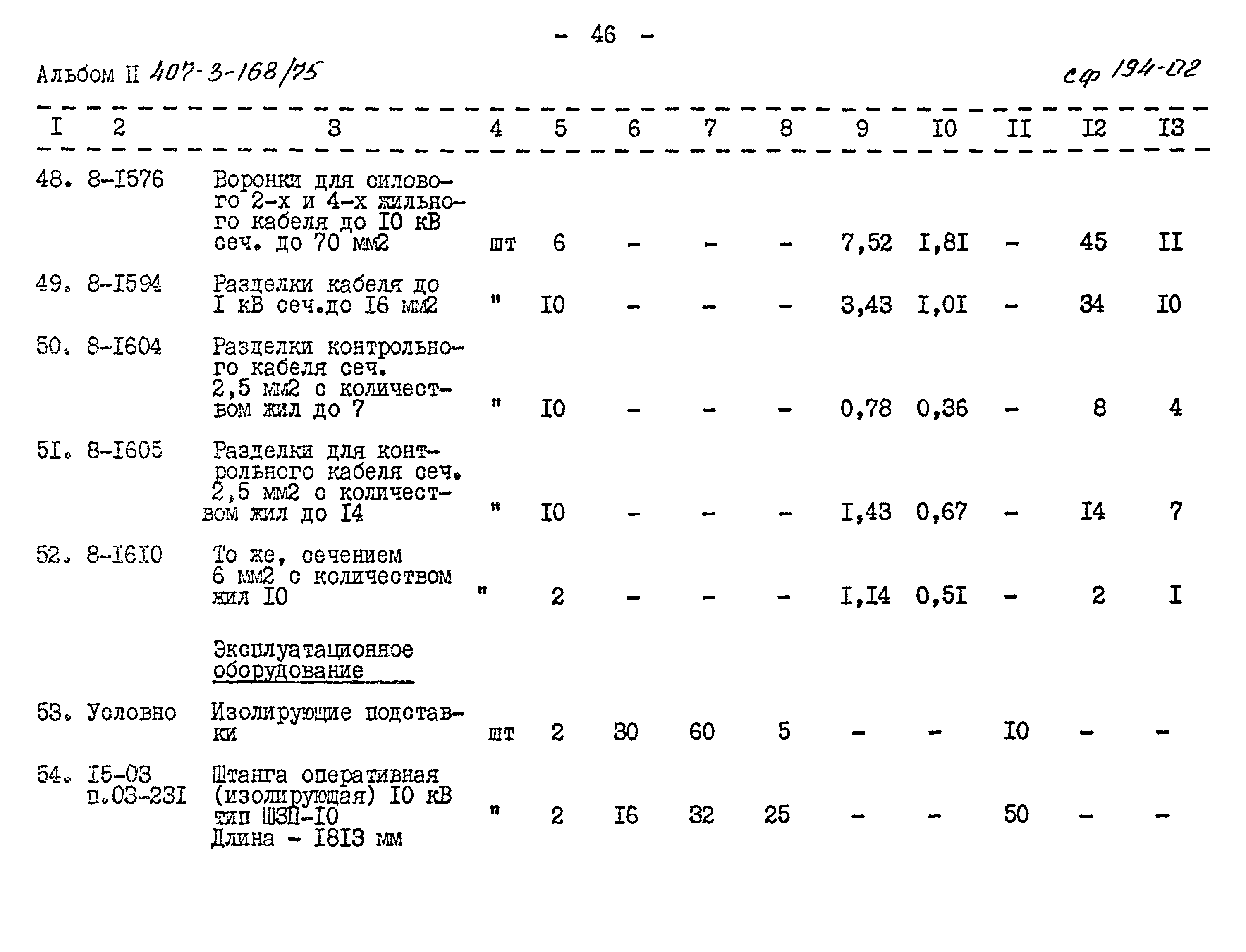Типовой проект 407-3-168/75