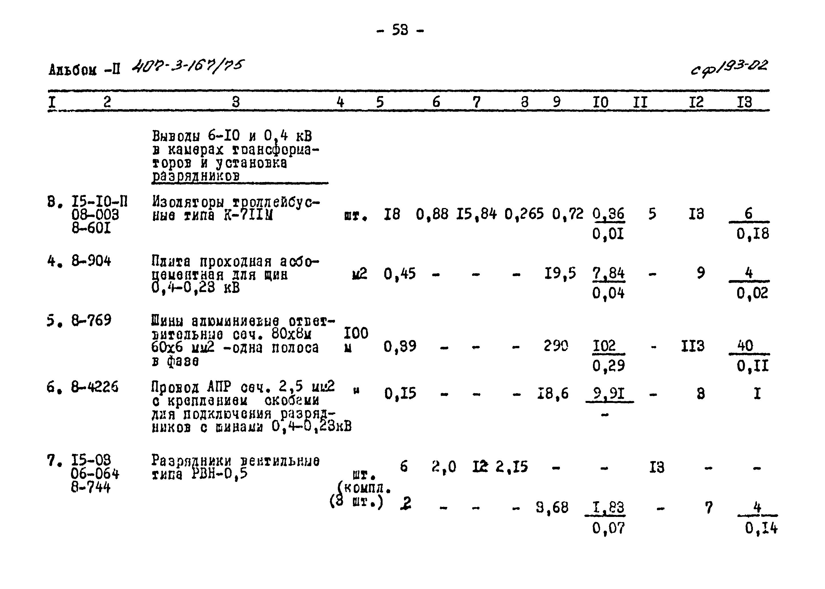 Типовой проект 407-3-167/75
