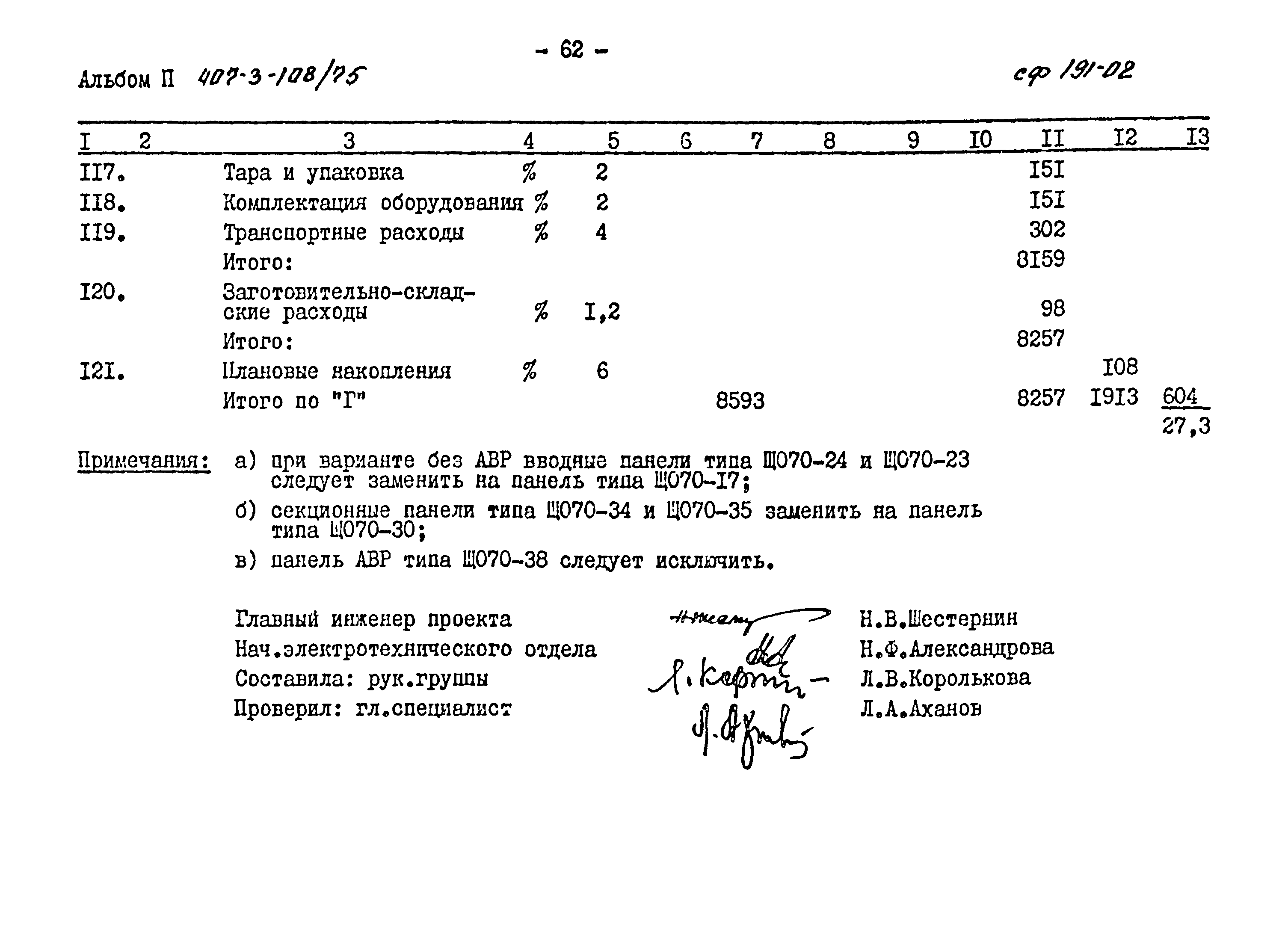 Типовой проект 407-3-108/75