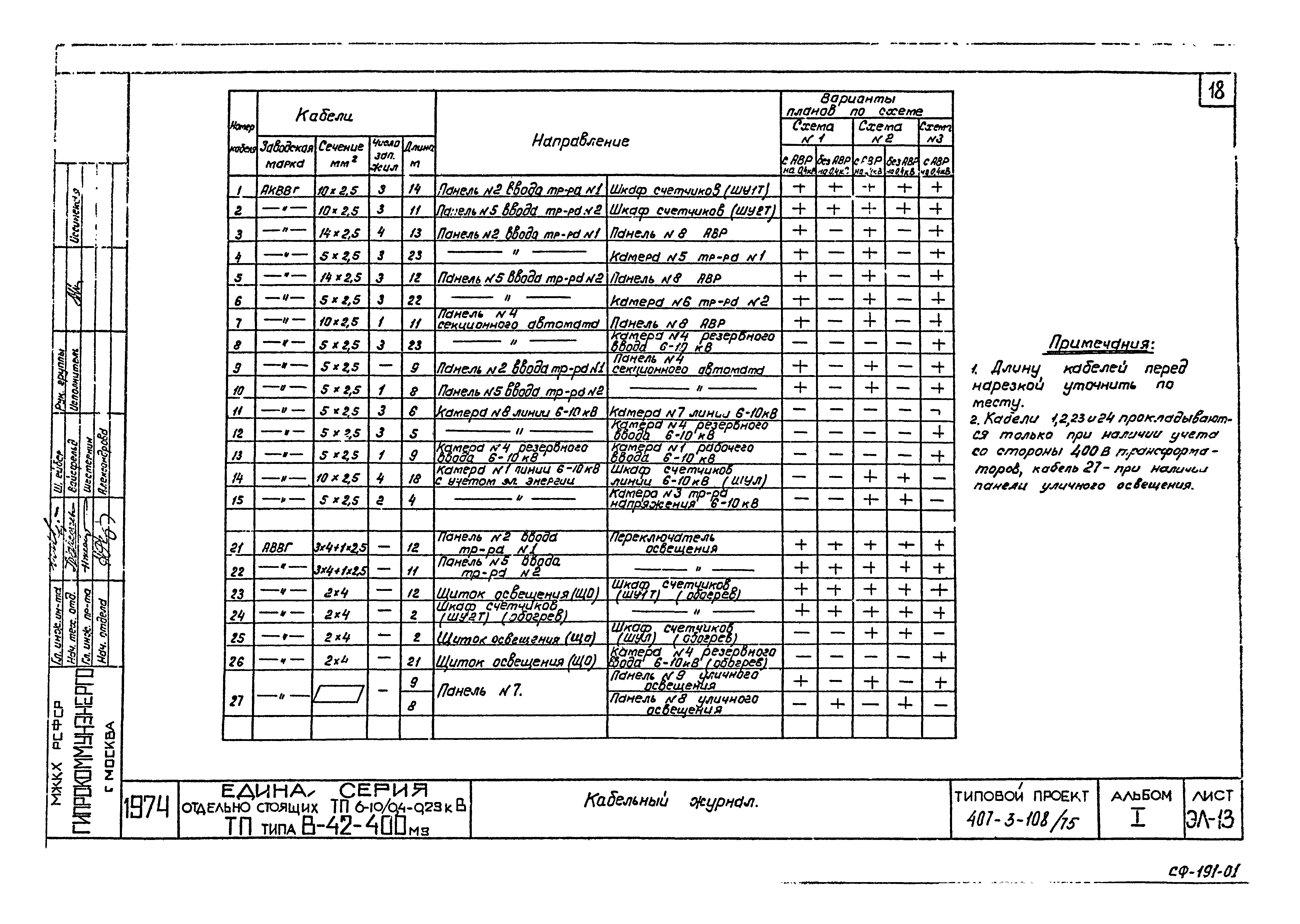 Типовой проект 407-3-108/75