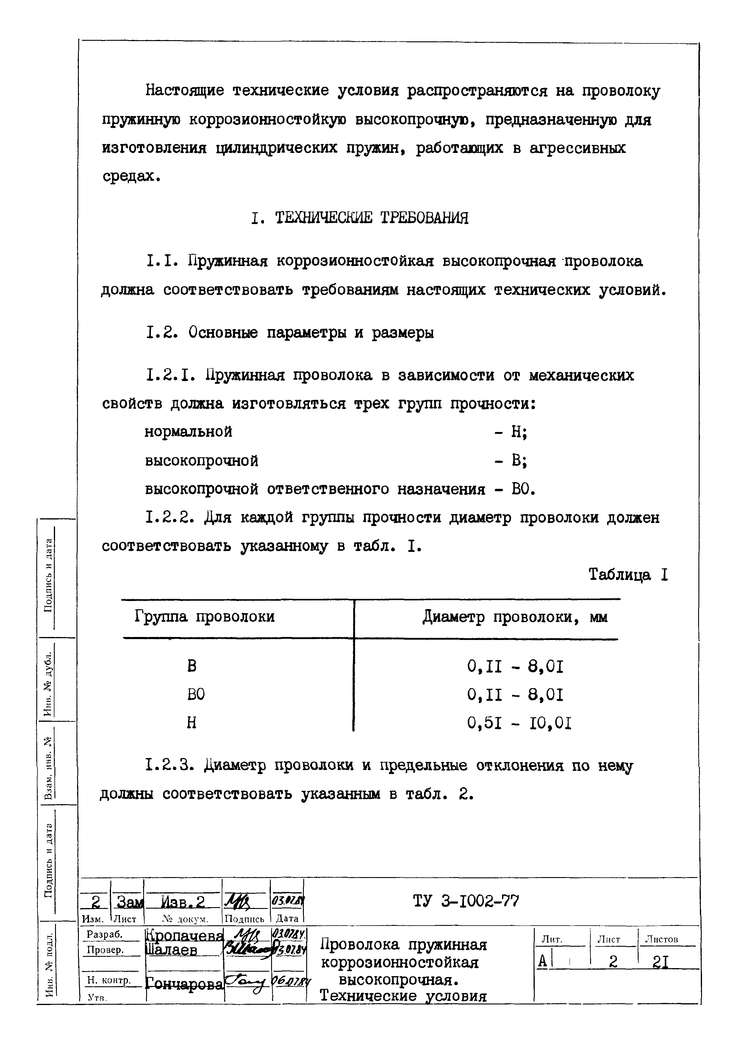 ТУ 3-1002-77