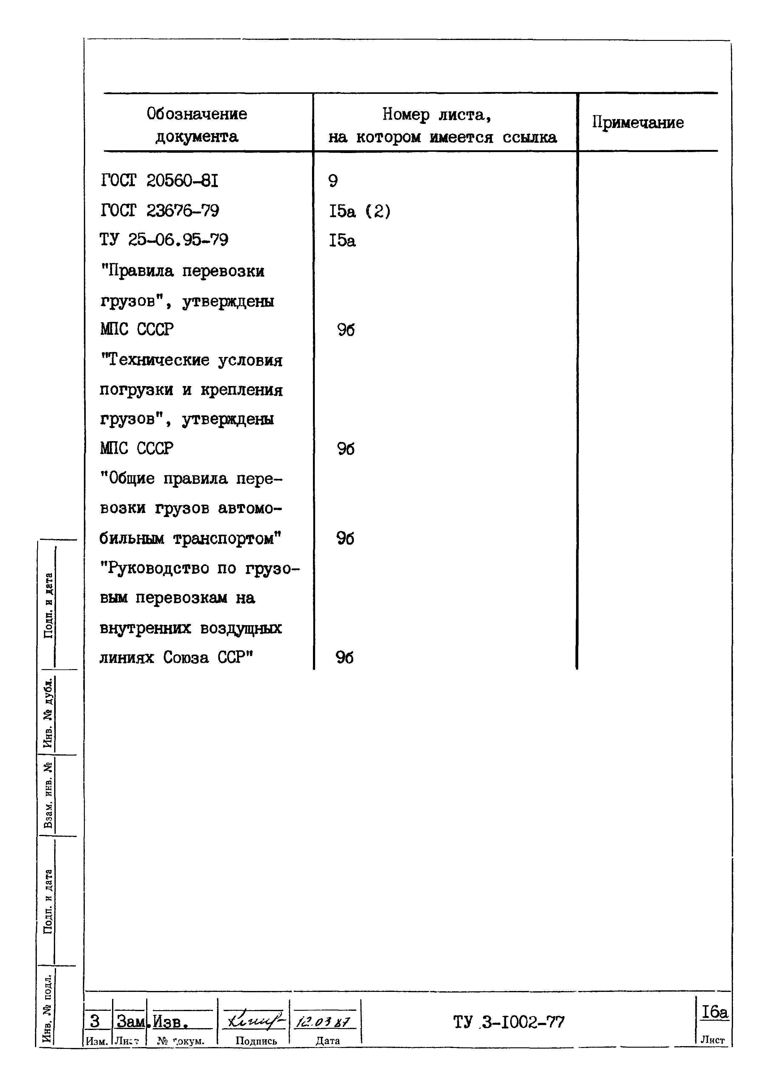 ТУ 3-1002-77