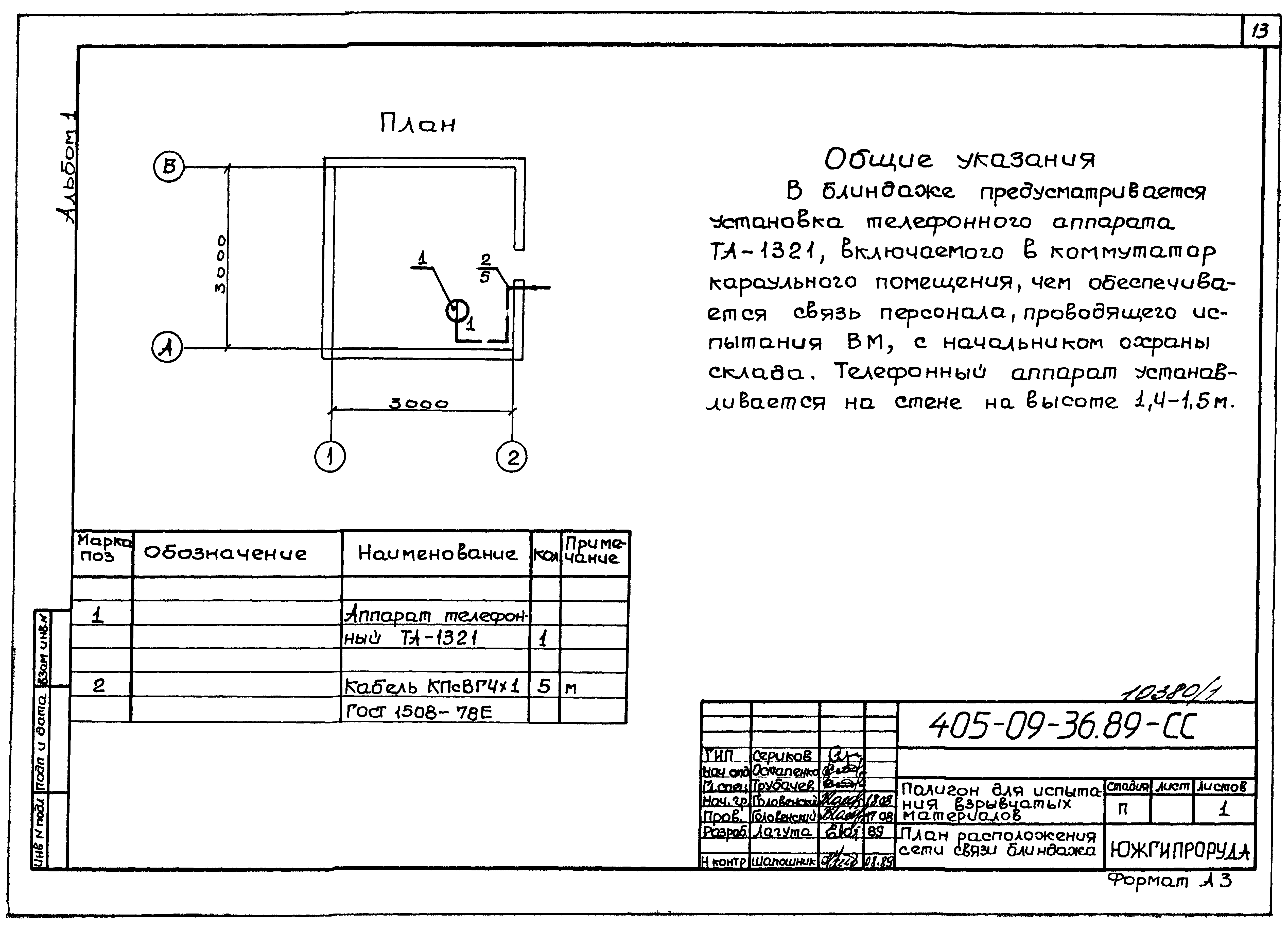 Типовые материалы для проектирования 405-09-36.89