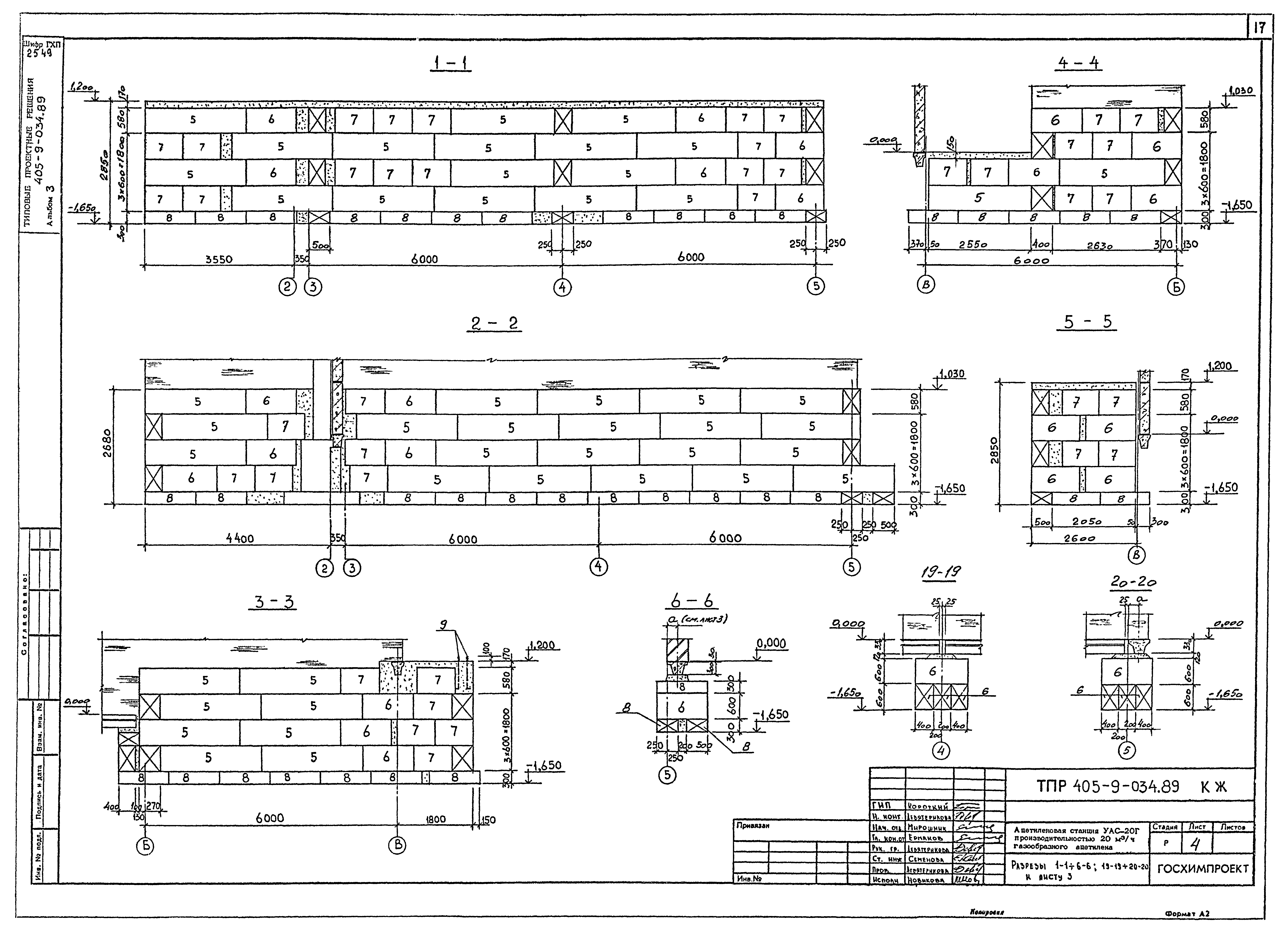 Типовые проектные решения 405-9-034.89