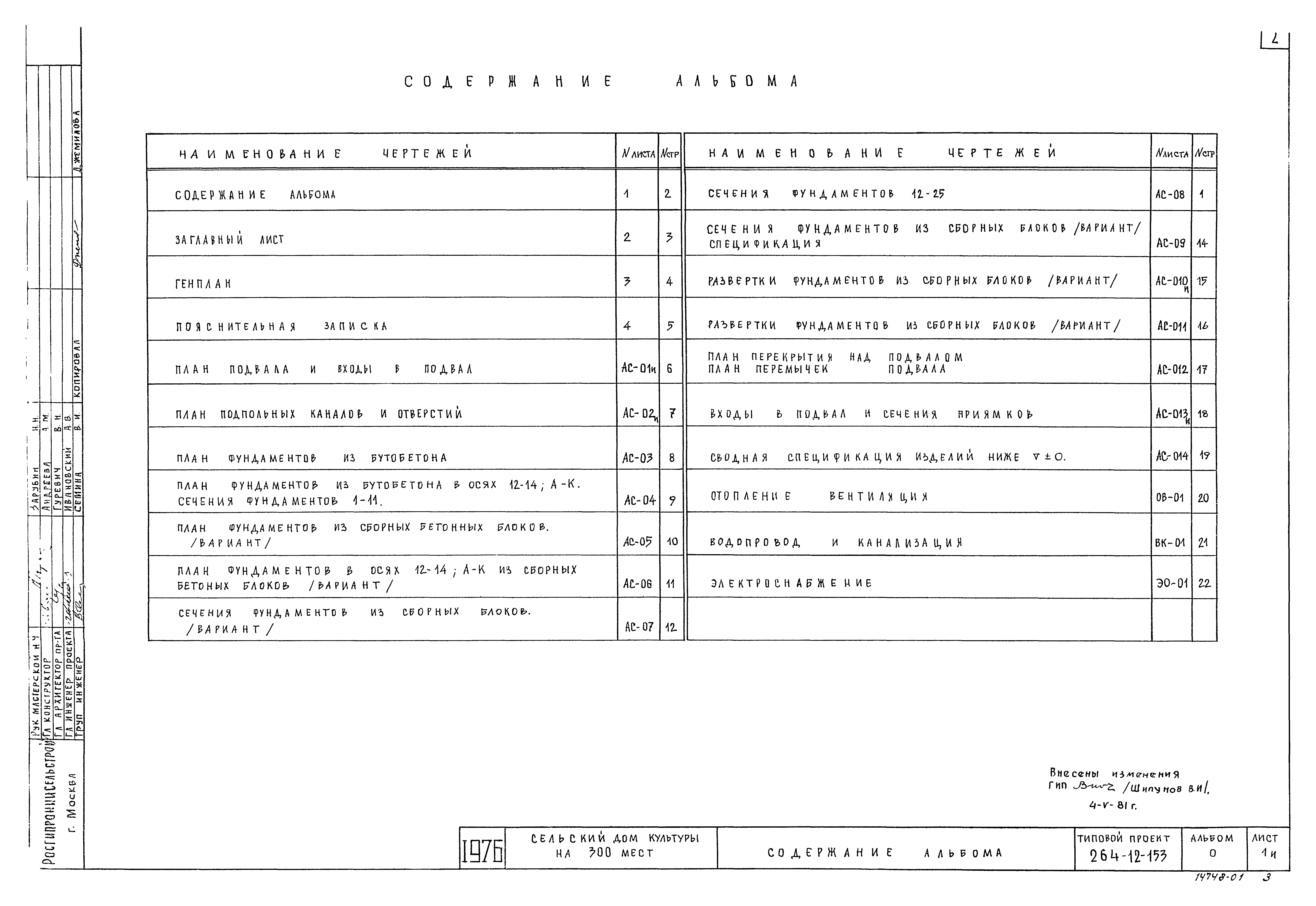 Типовой проект 264-12-153