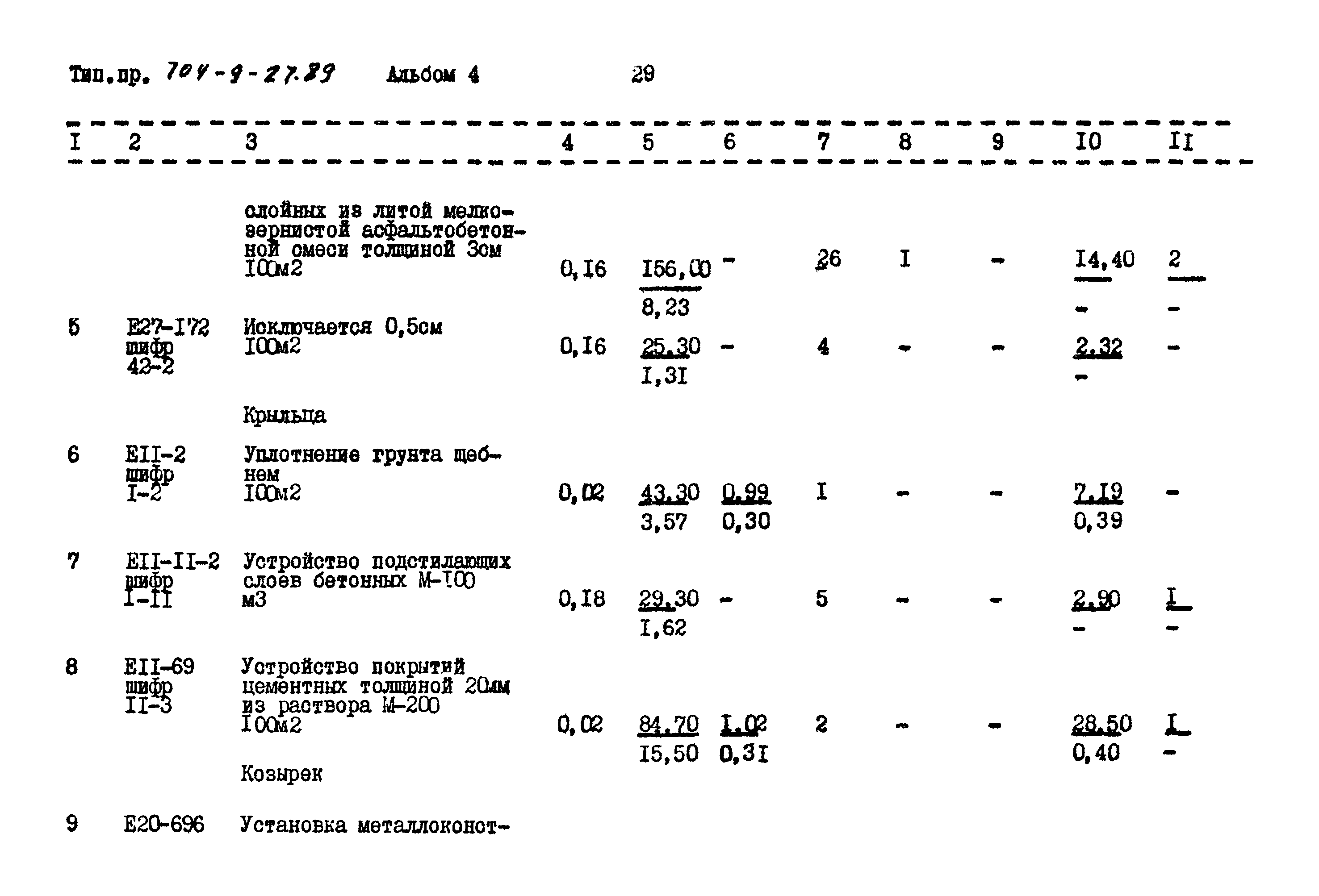 Типовой проект 704-9-27.89