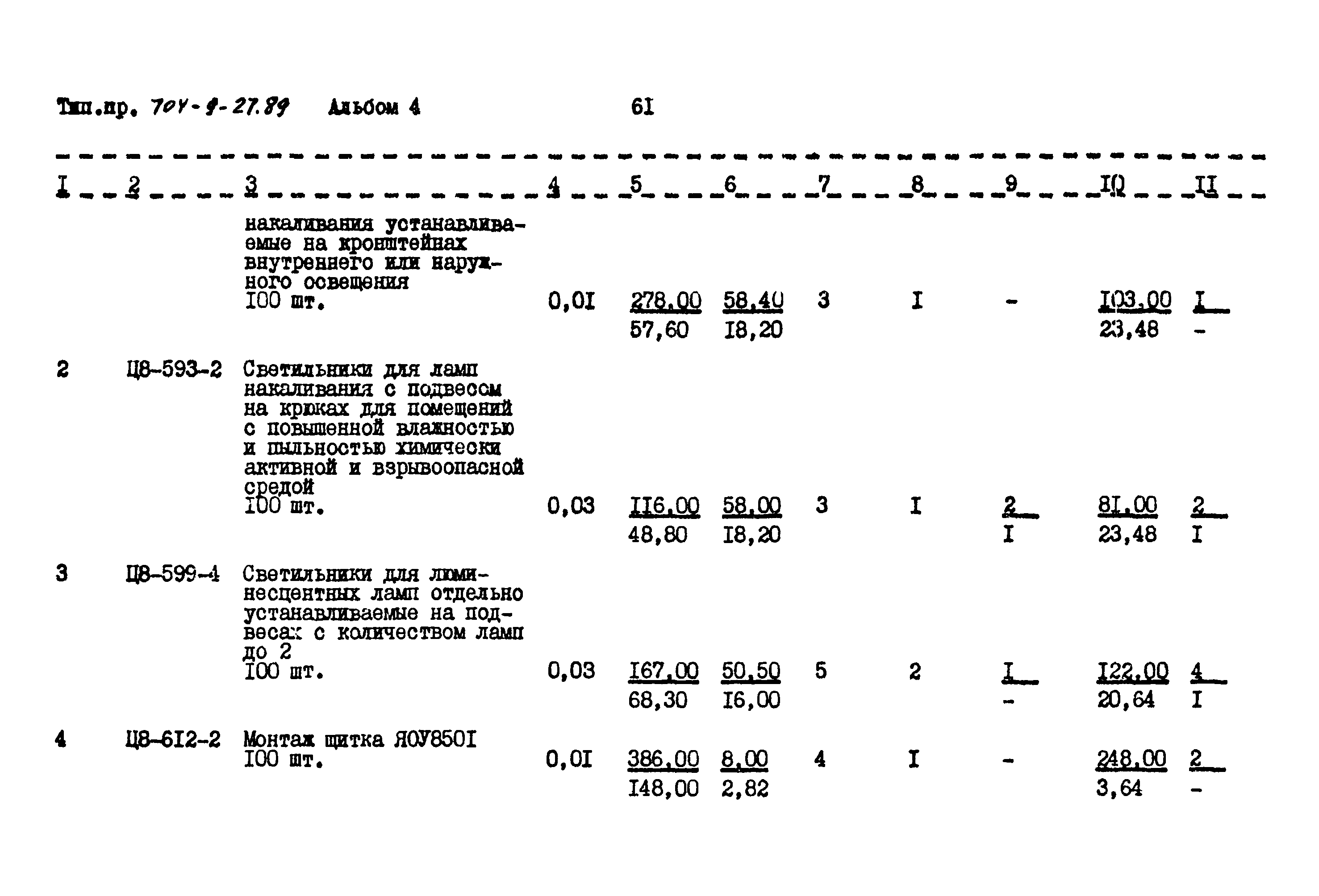 Типовой проект 704-9-27.89