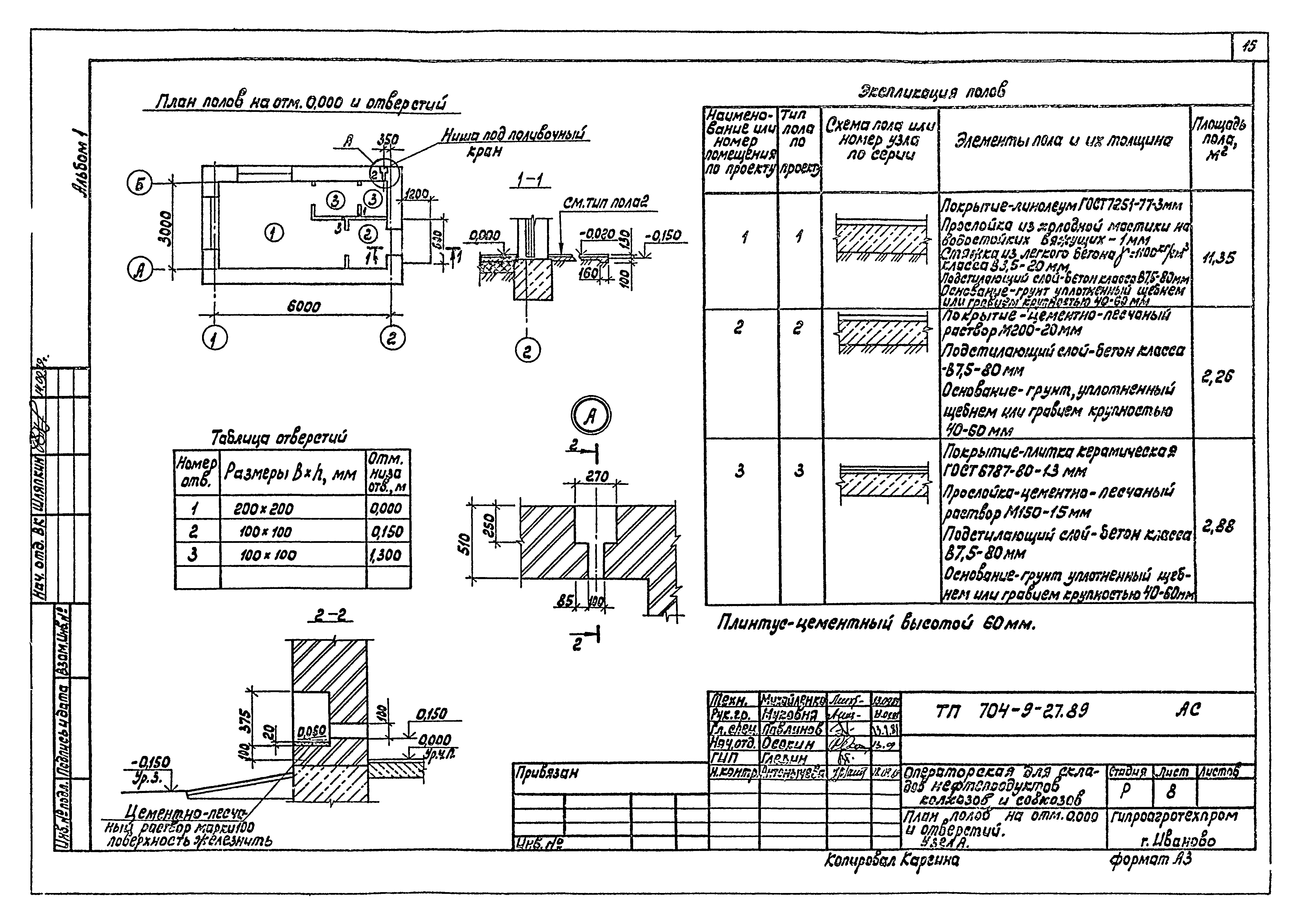 Типовой проект 704-9-27.89