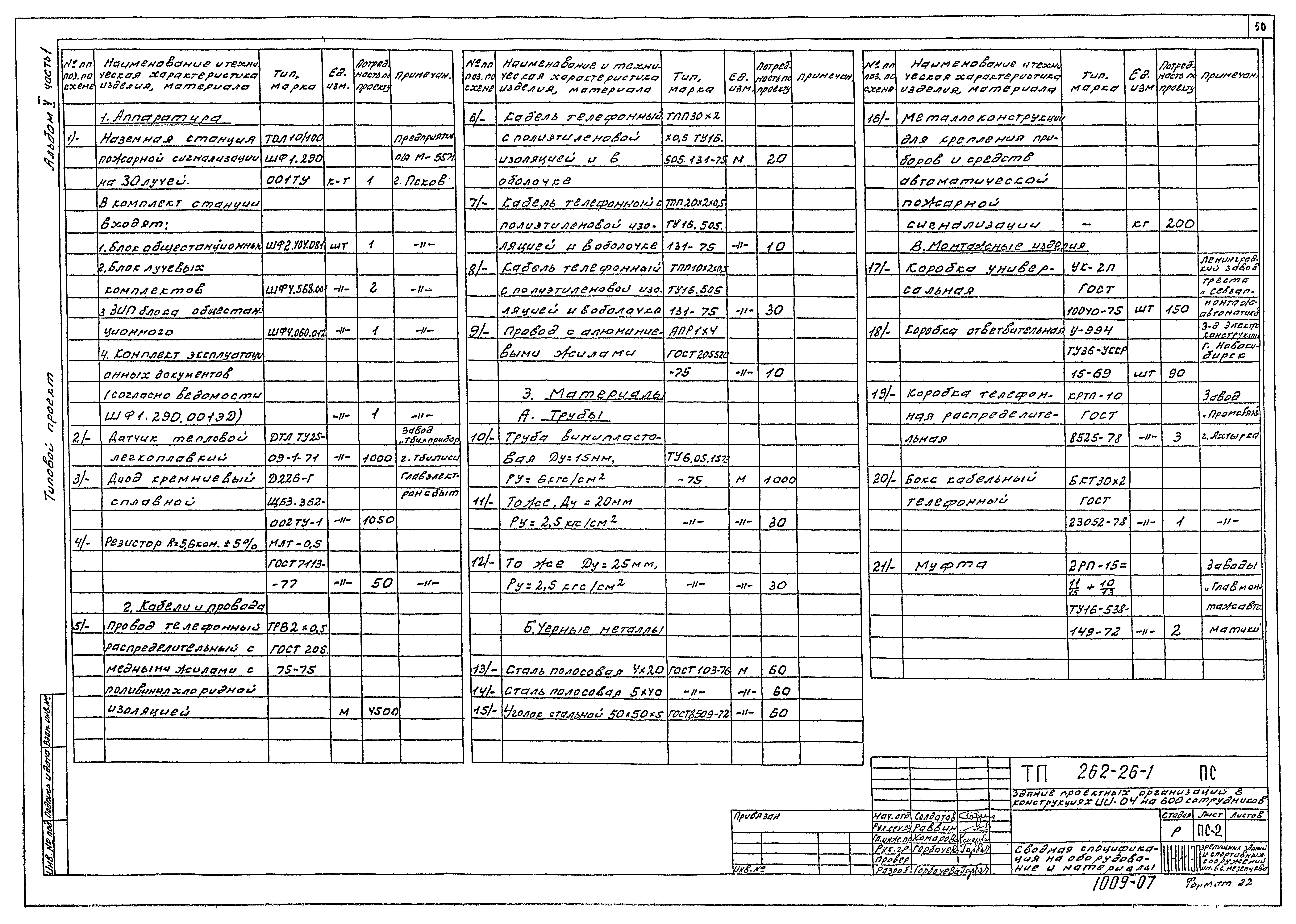 Типовой проект 262-26-1