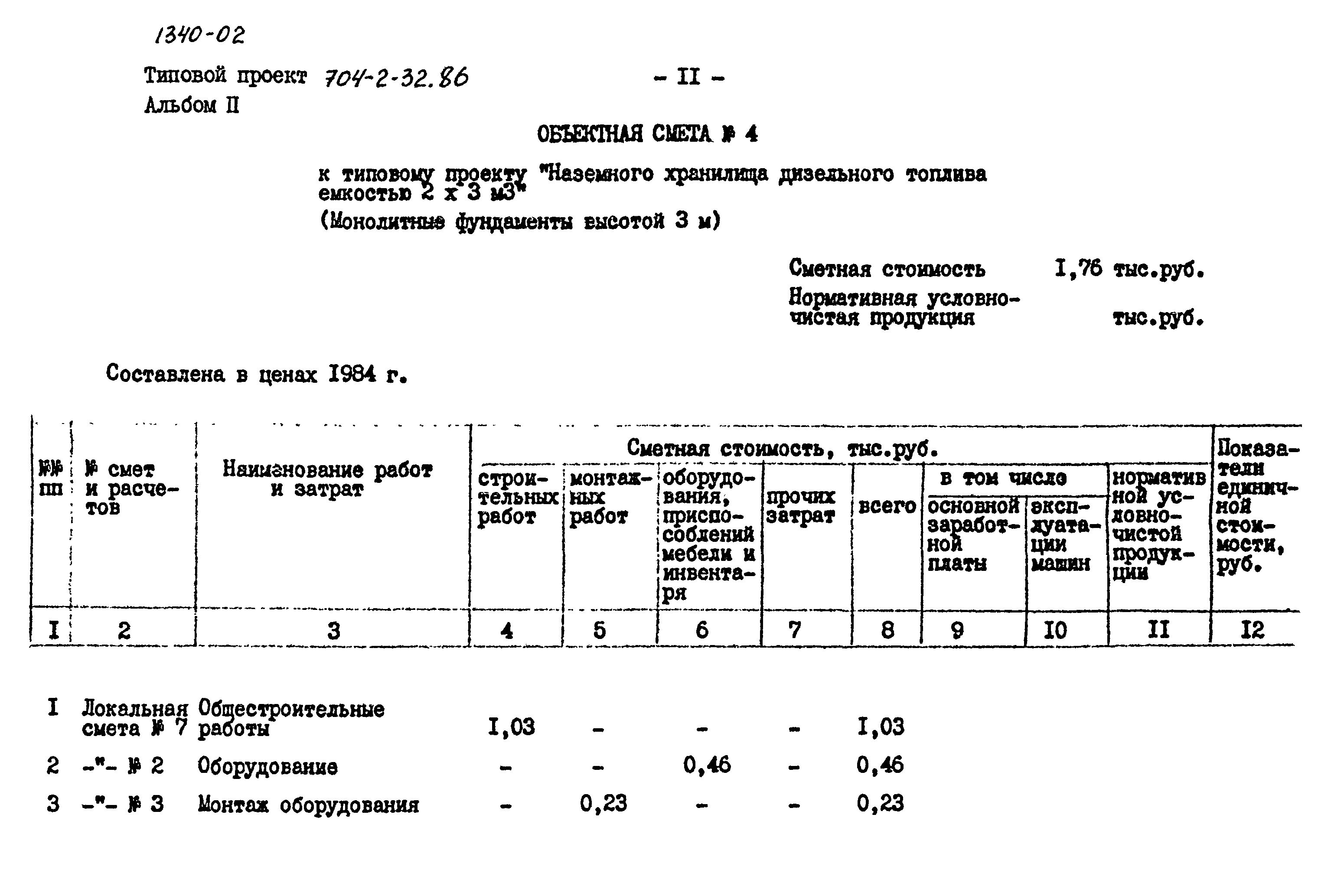 Типовой проект 704-2-32.86