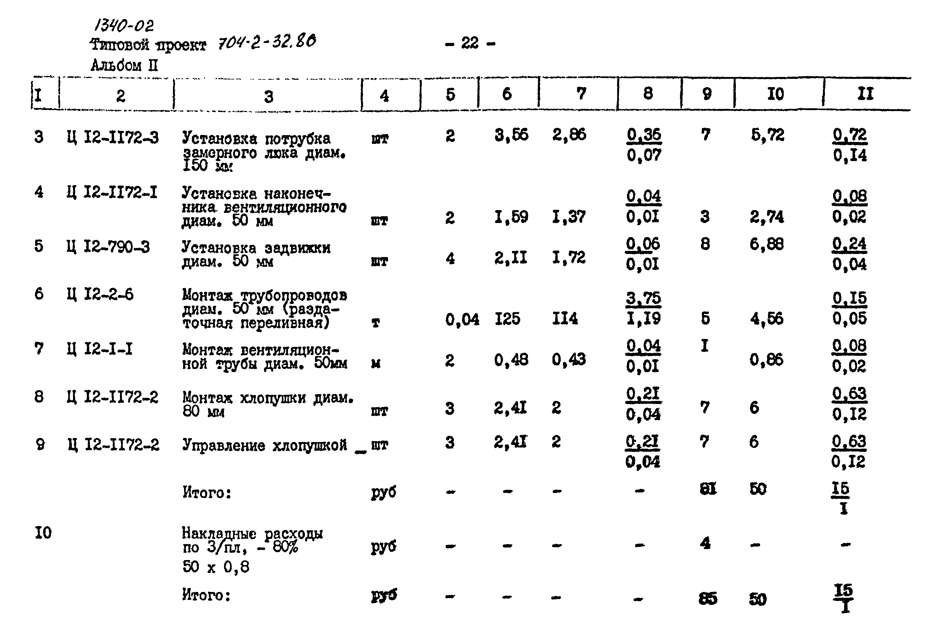 Типовой проект 704-2-32.86