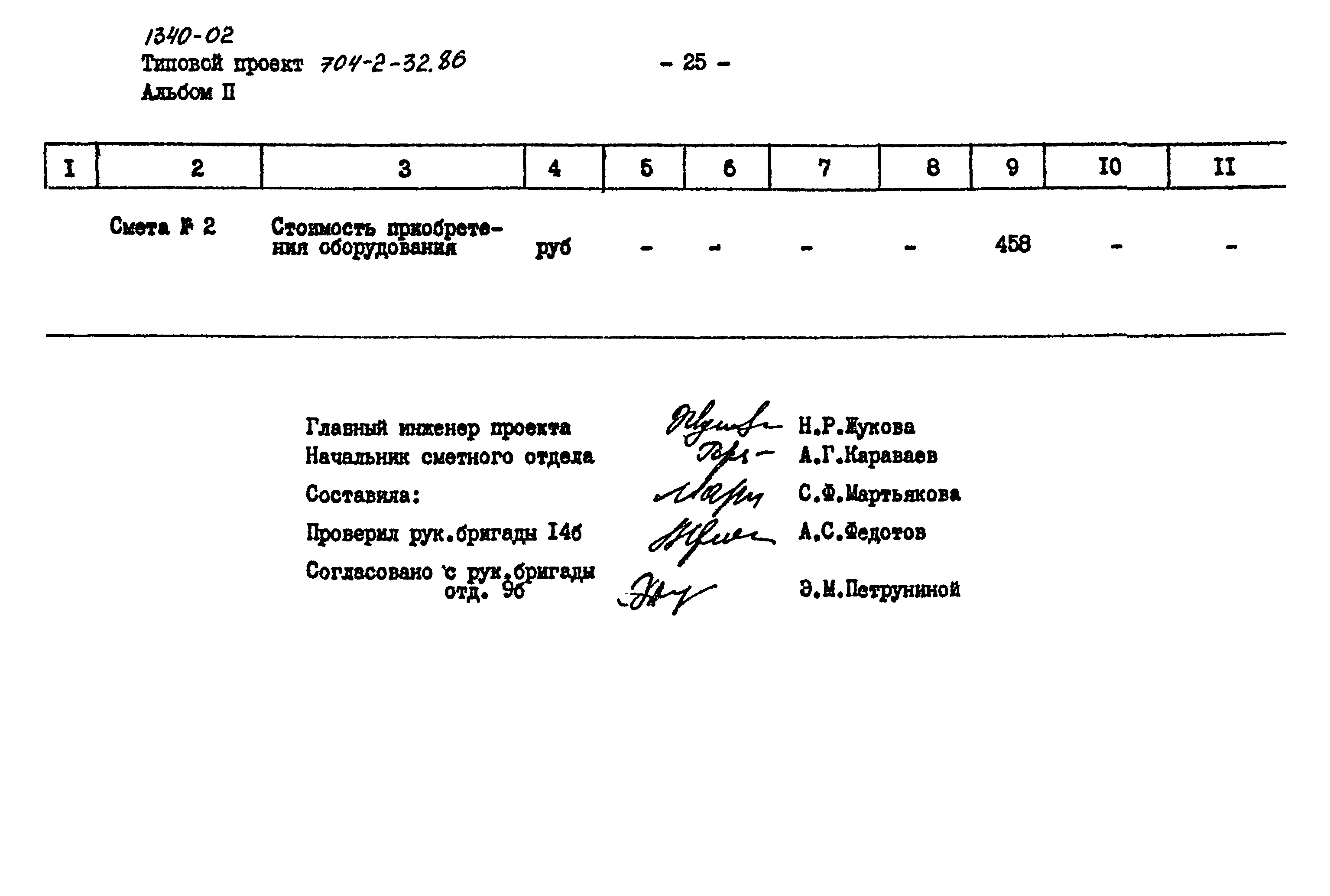Типовой проект 704-2-32.86
