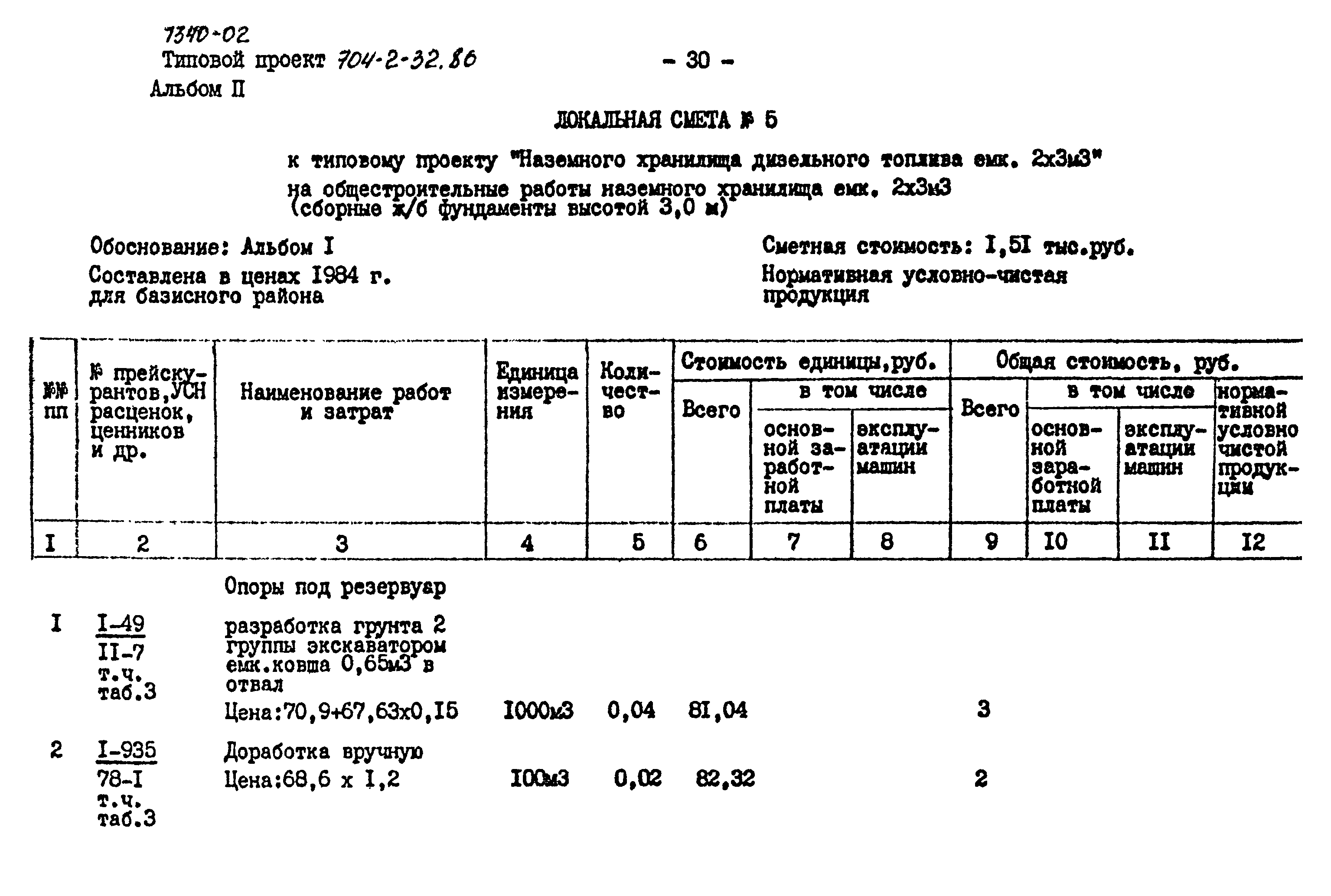 Типовой проект 704-2-32.86