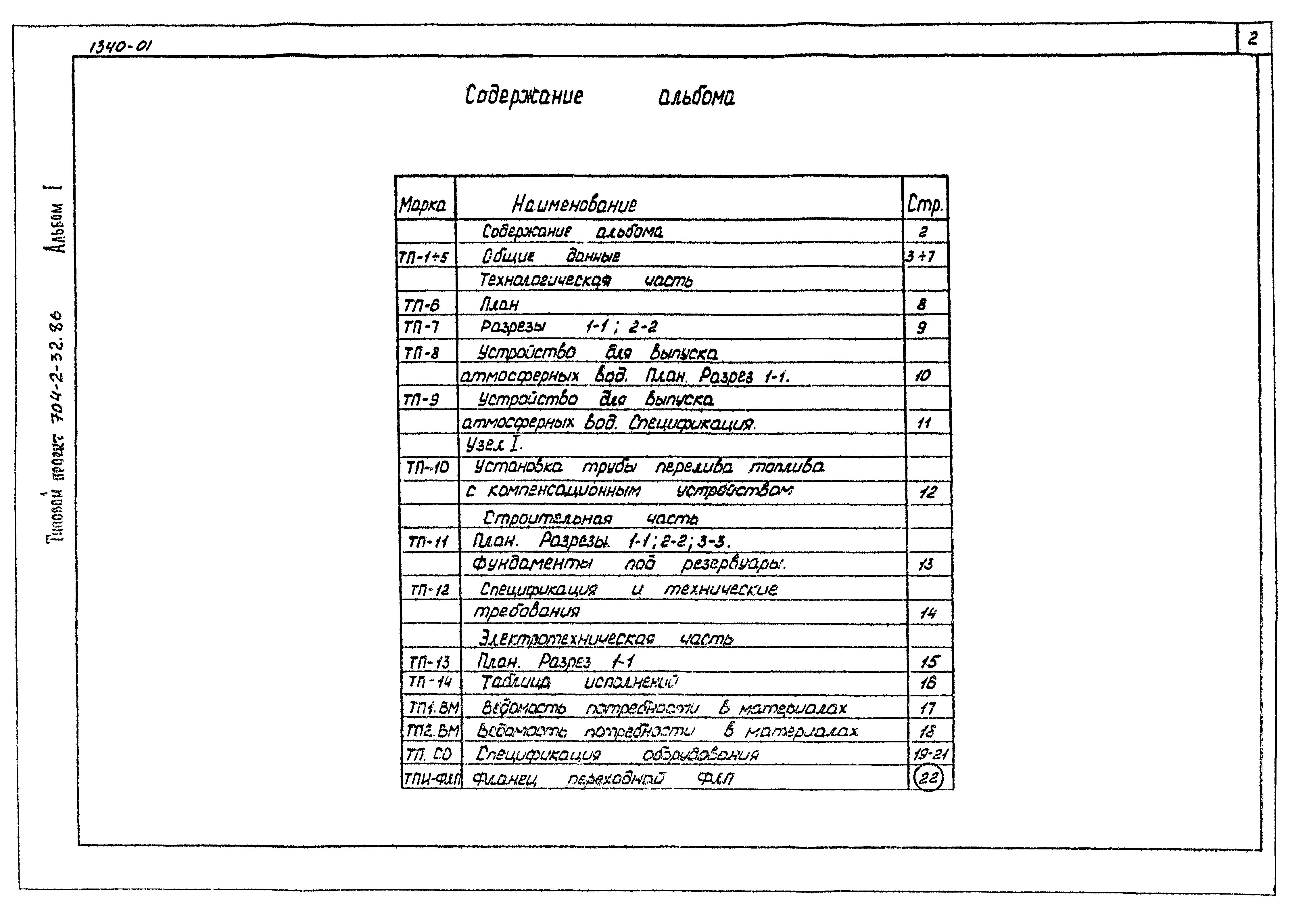 Типовой проект 704-2-32.86