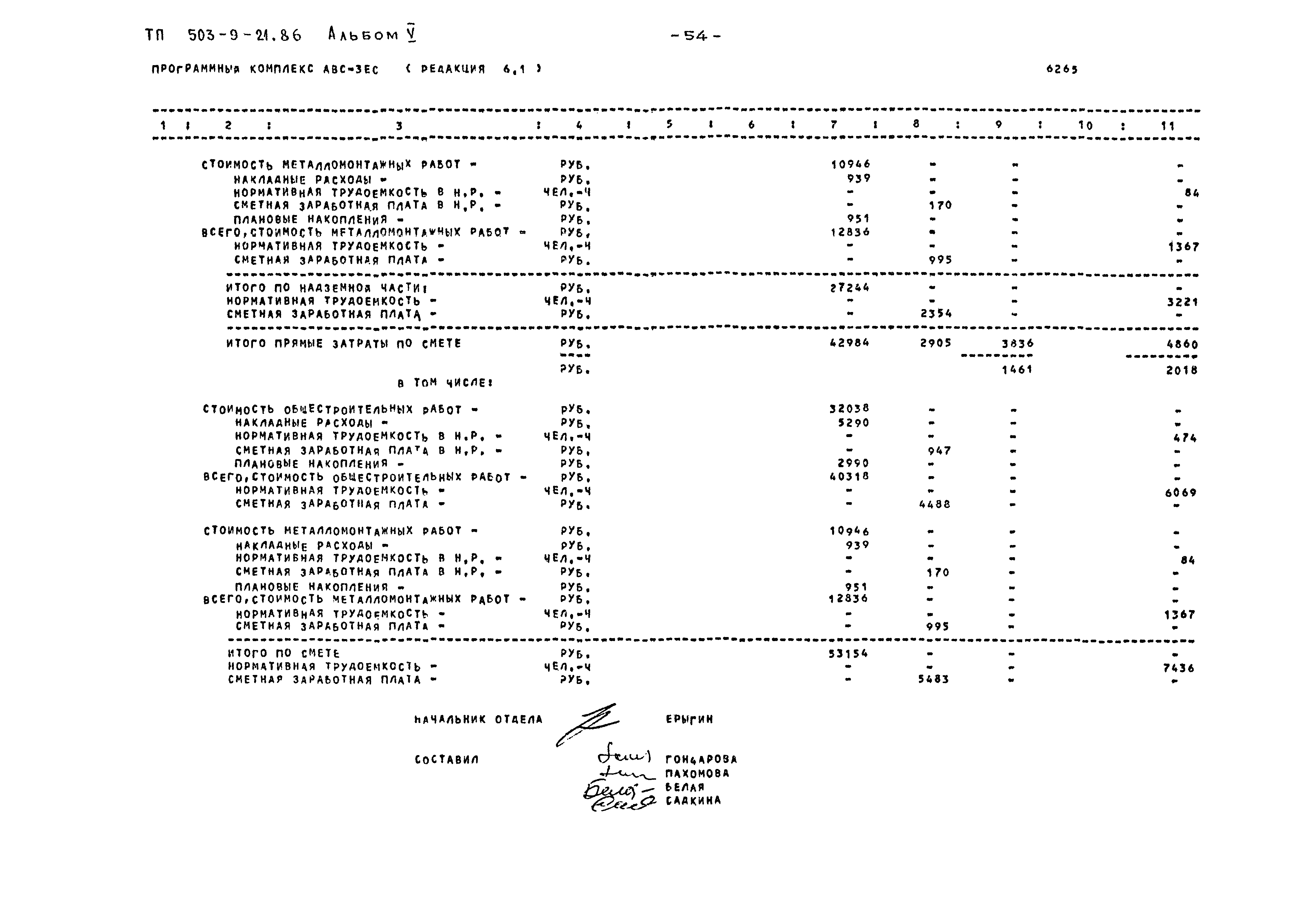 Типовой проект 503-9-21.86