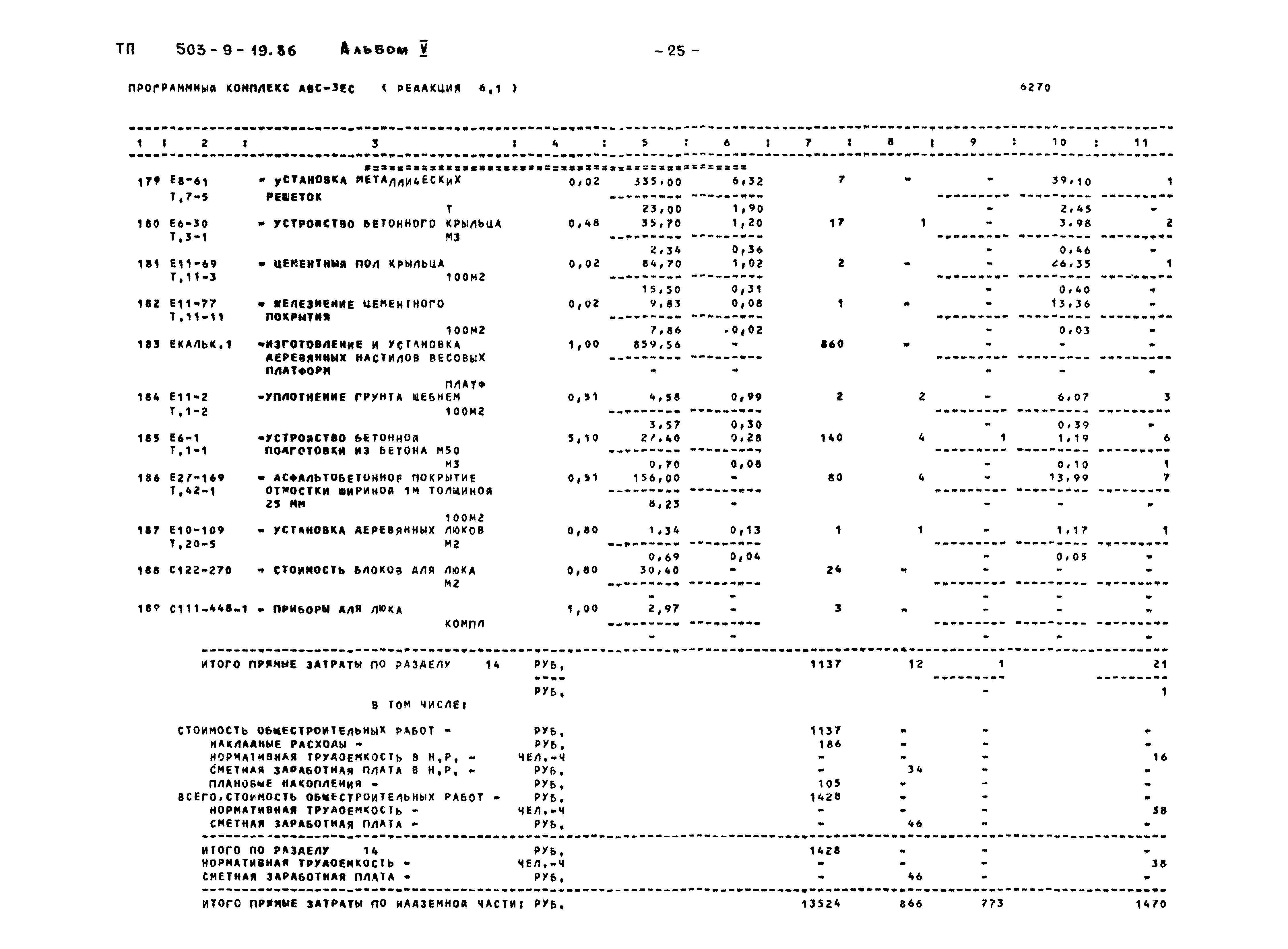 Типовой проект 503-9-19.86