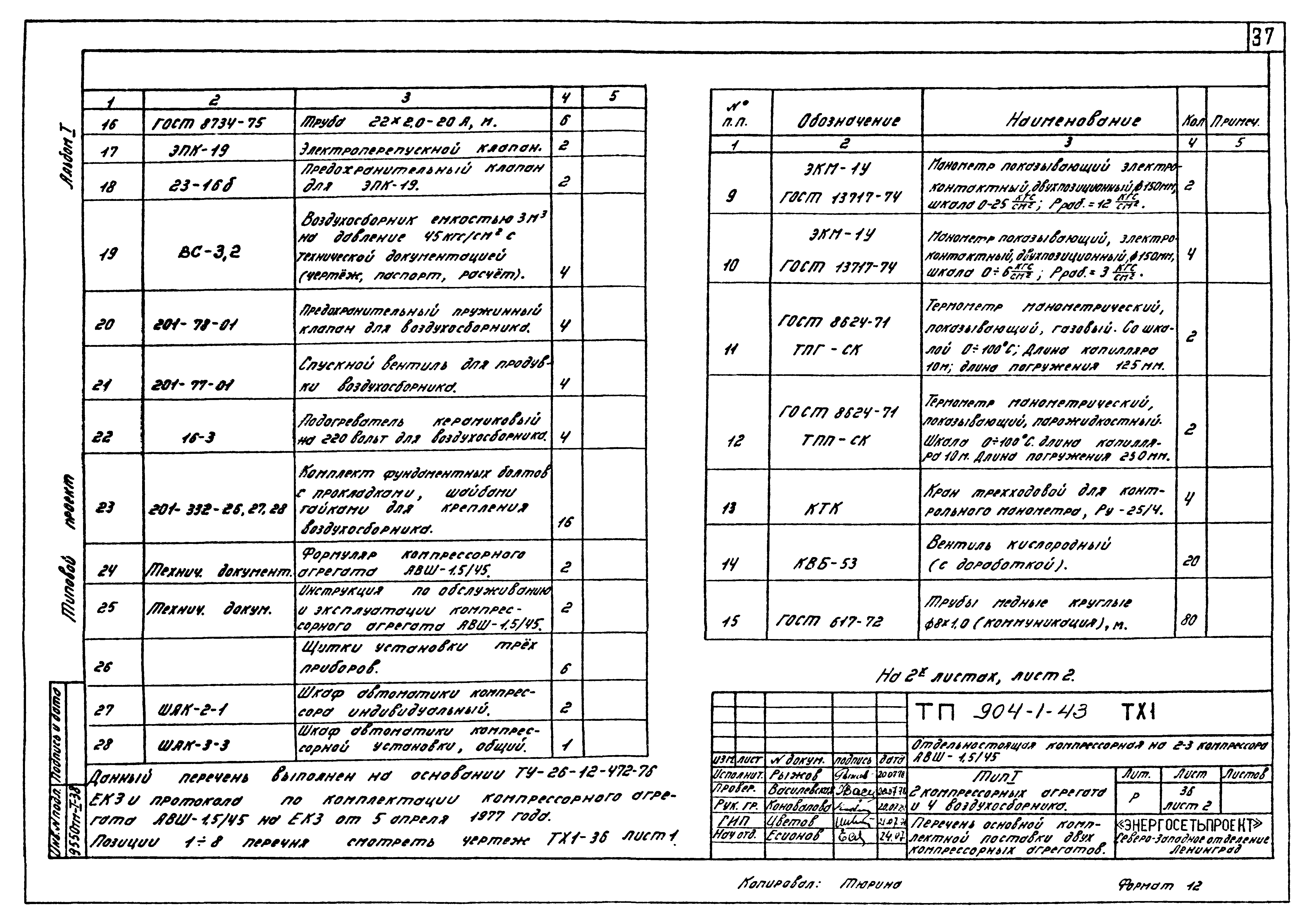 Типовой проект 904-1-43