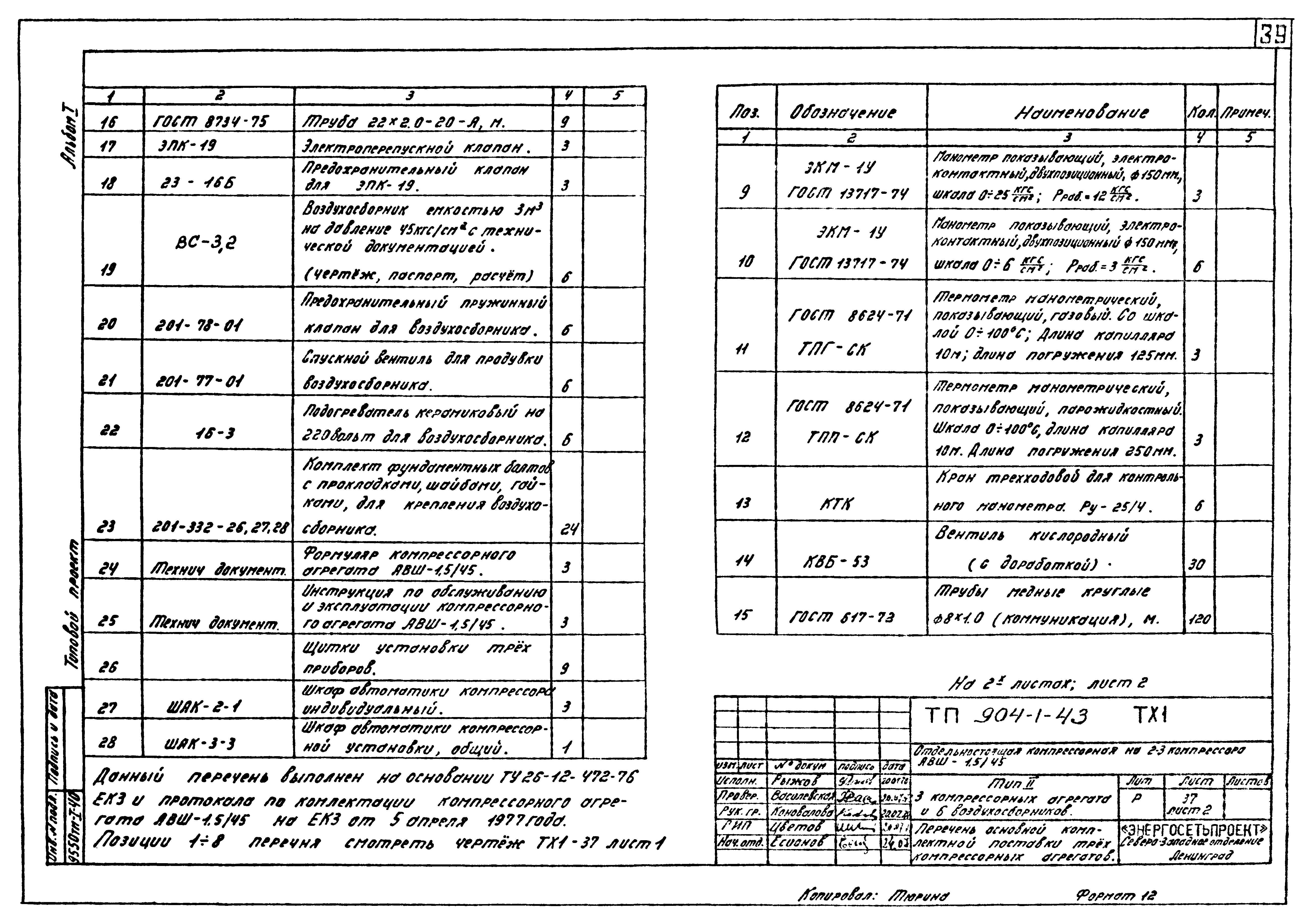 Типовой проект 904-1-43