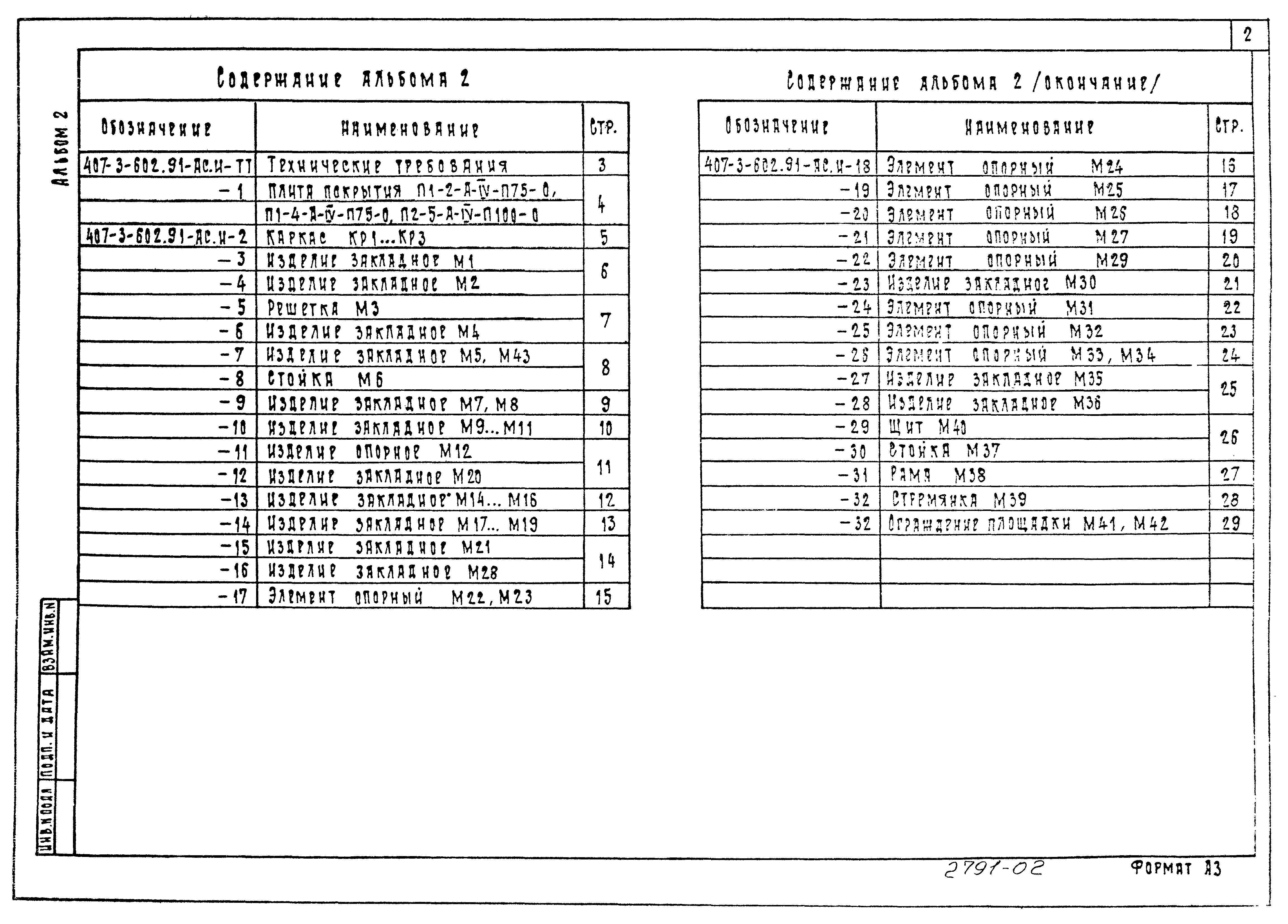 Типовой проект 407-3-602.91